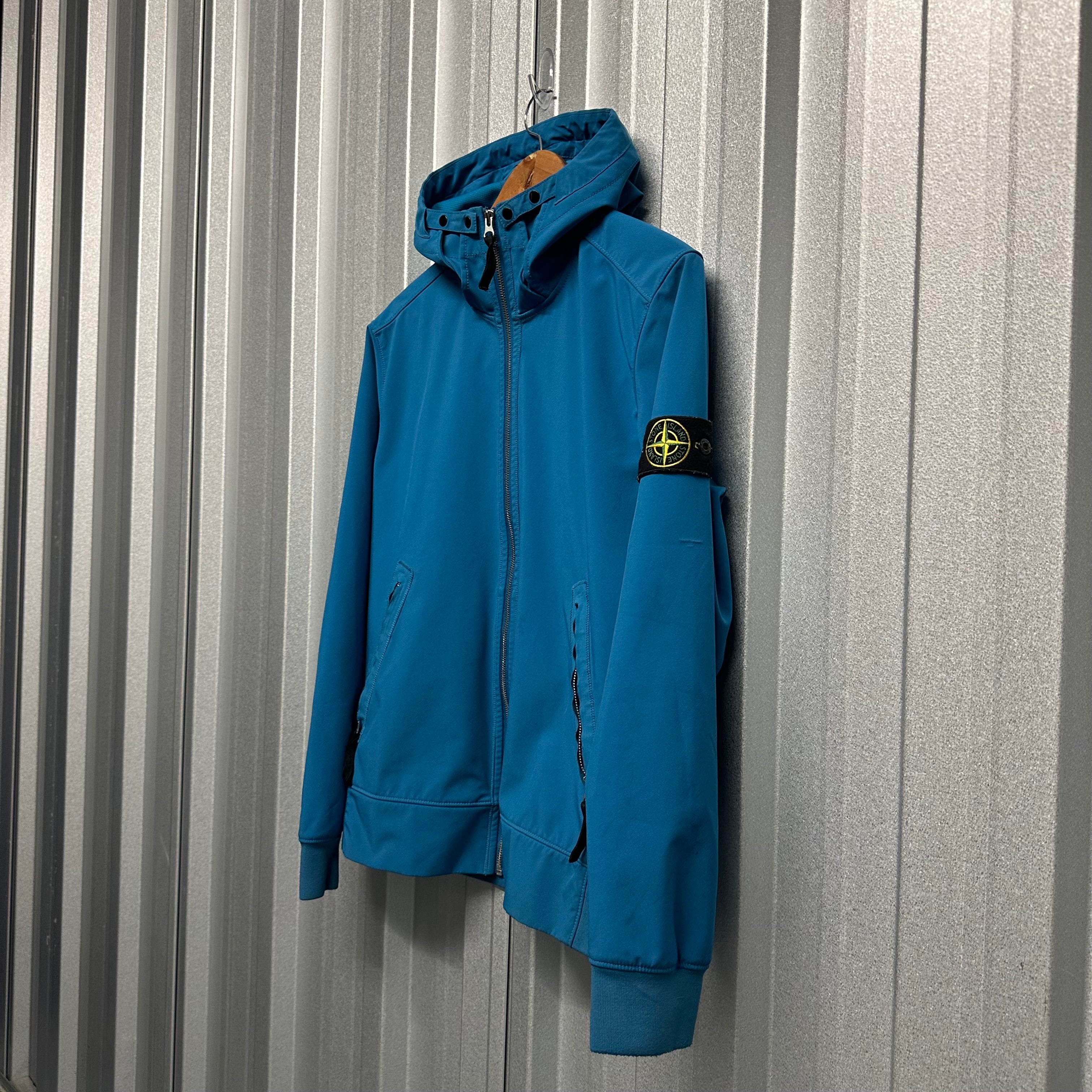 Stone Island Zip Up Soft Shell Jacket - L