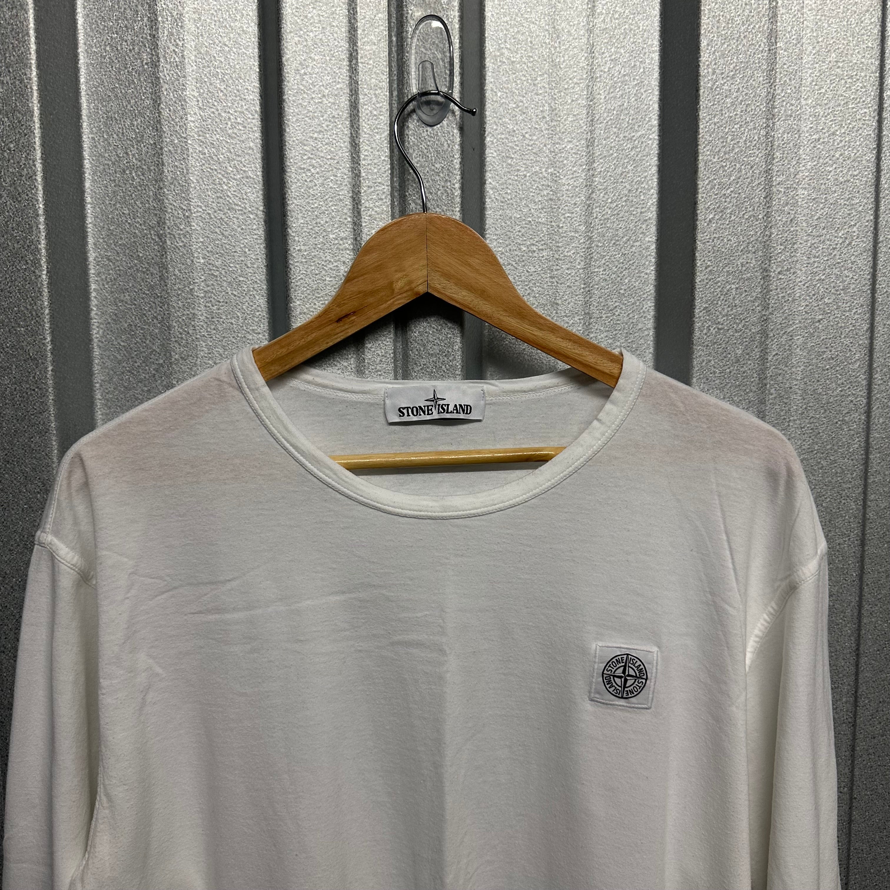 Stone Island Patch Logo Long Sleeve T-Shirt - L