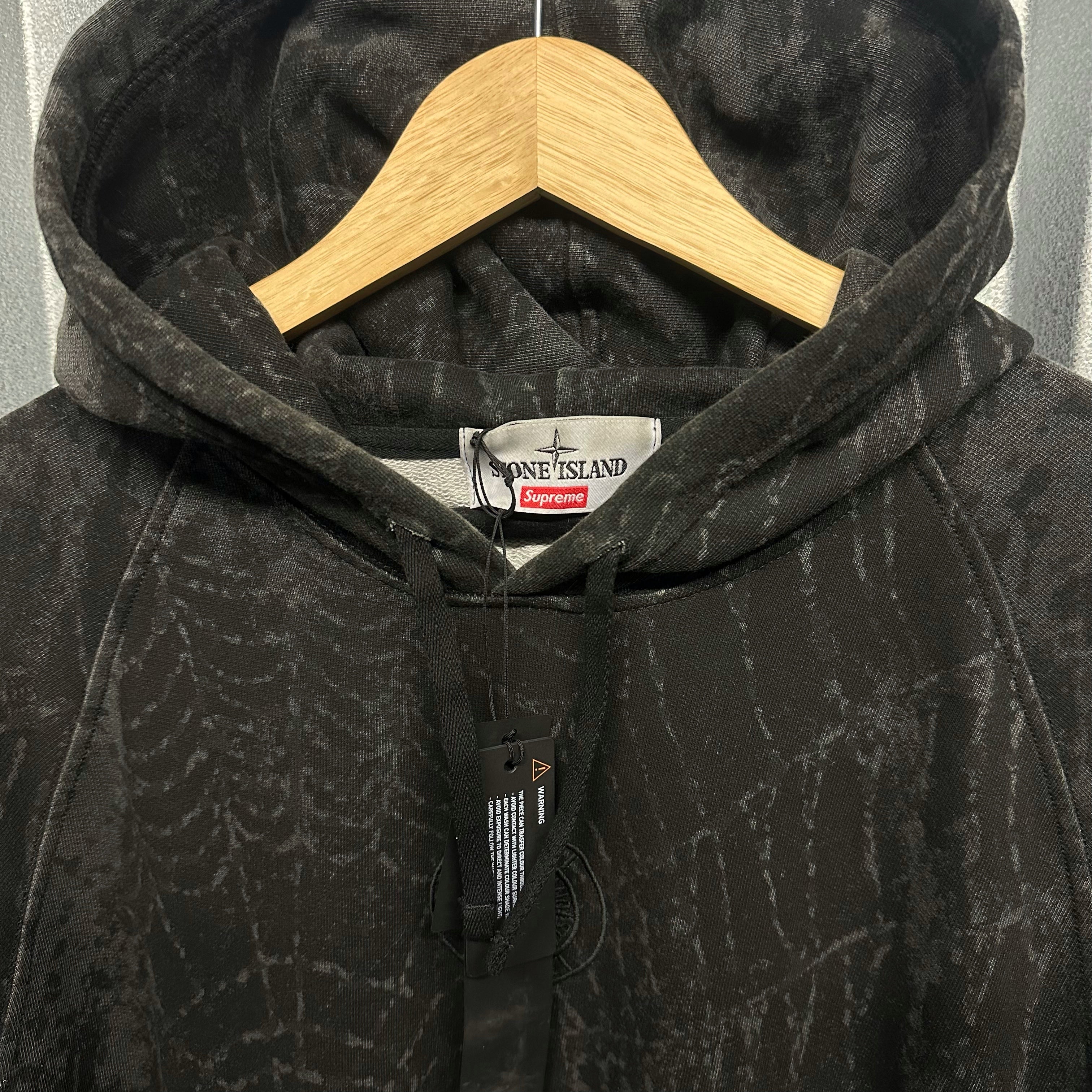 Stone Island x Supreme Pullover Spiderweb Hoodie - L