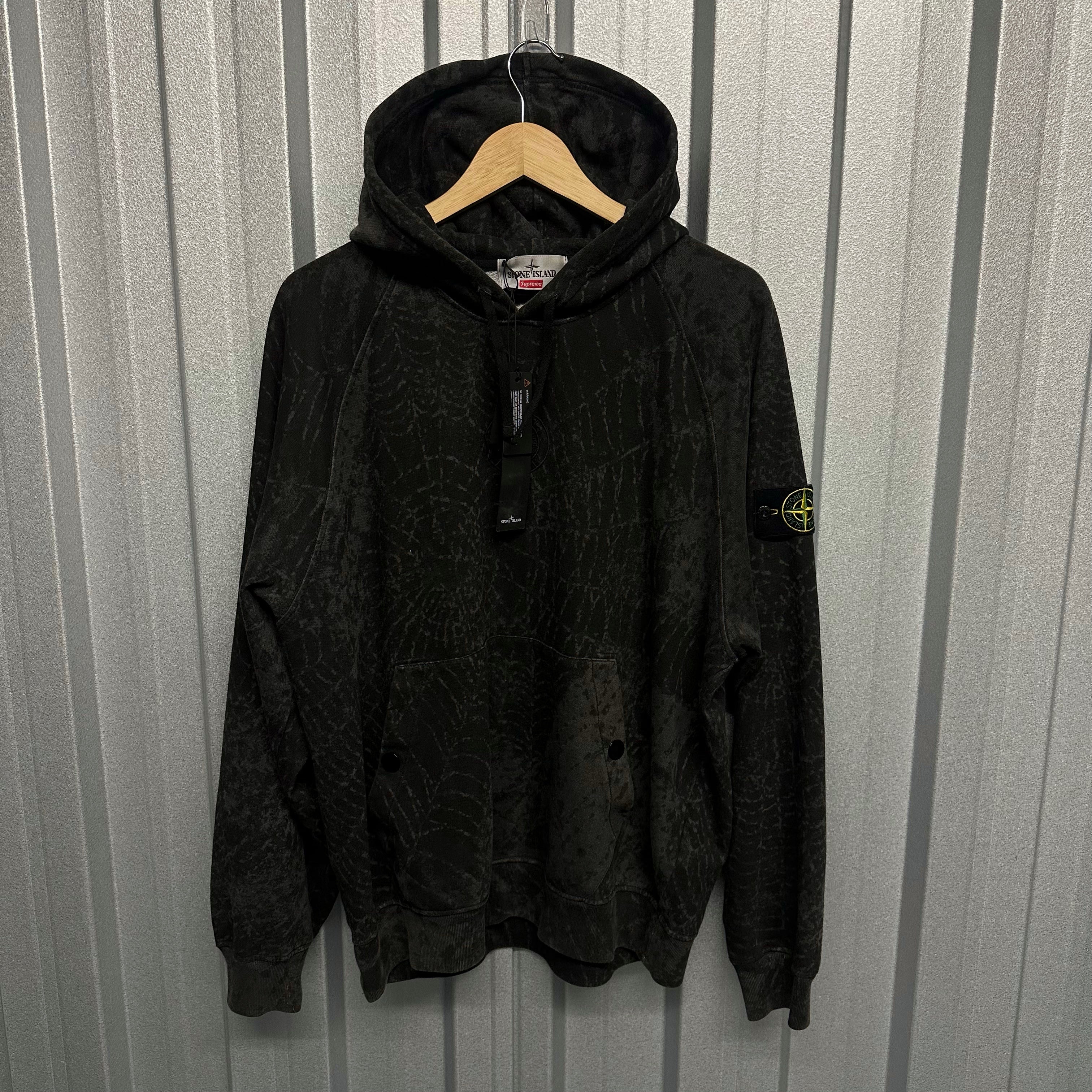 Stone Island x Supreme Pullover Spiderweb Hoodie - L