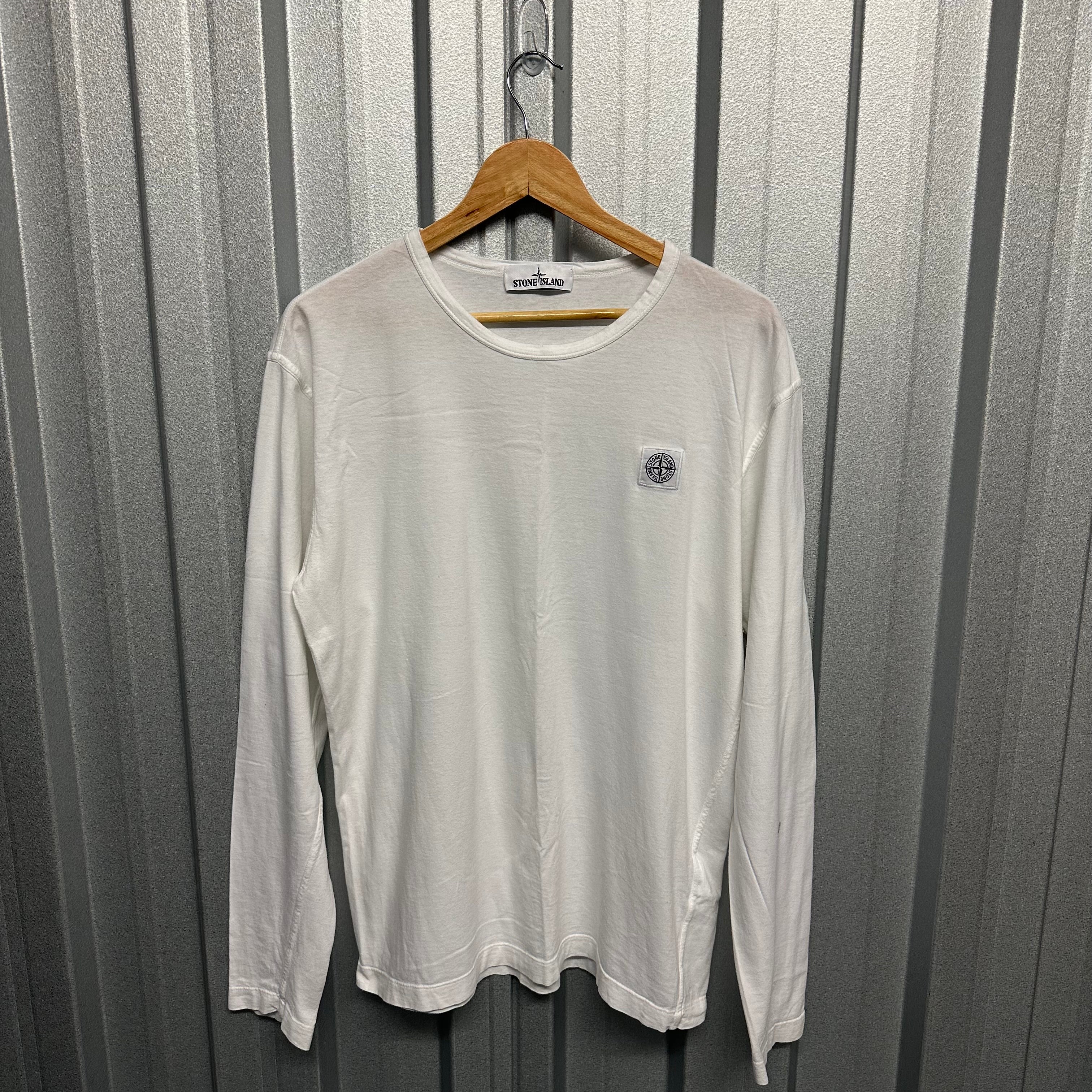 Stone Island Patch Logo Long Sleeve T-Shirt - L