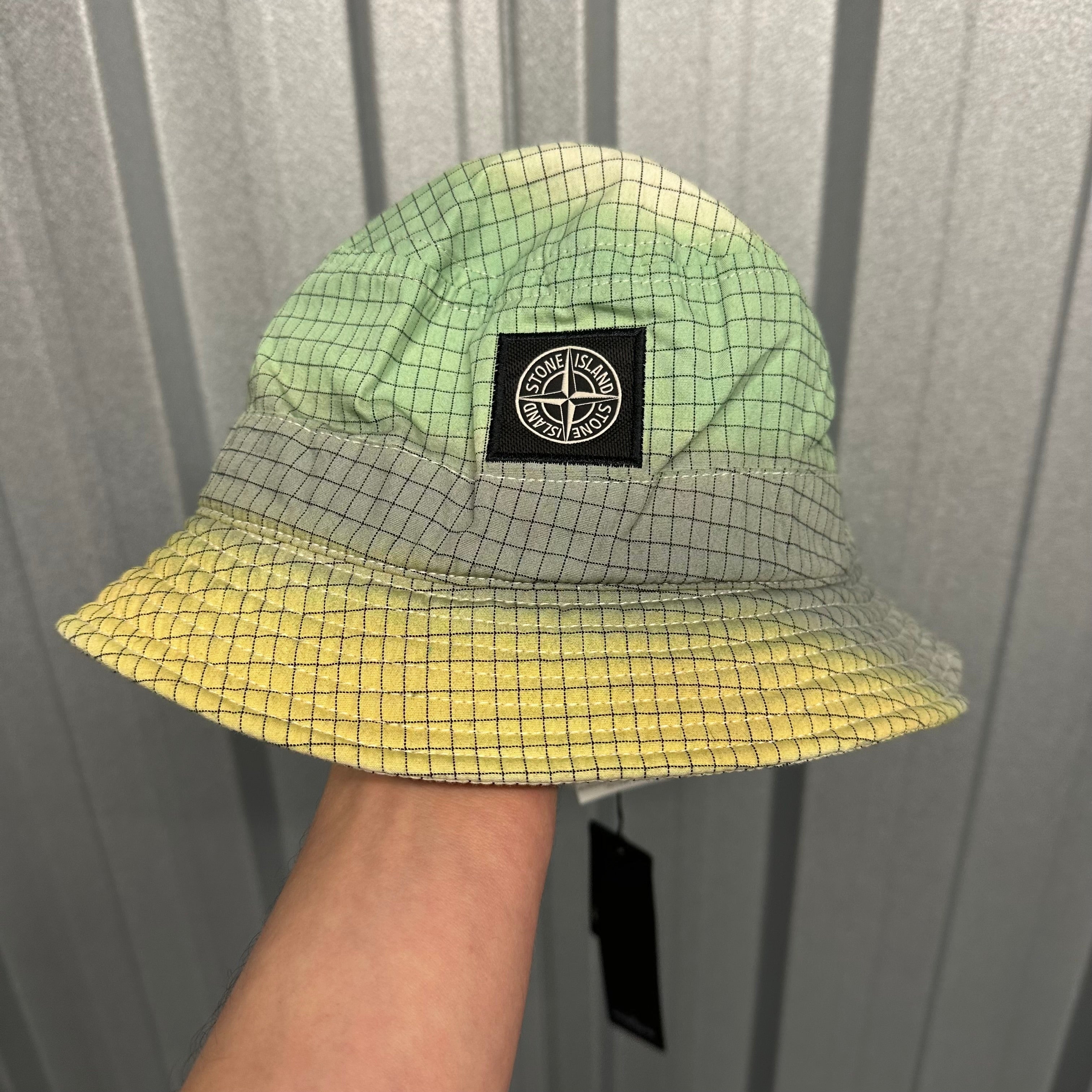 Stone Island Multicoloured Grid Bucket Hat