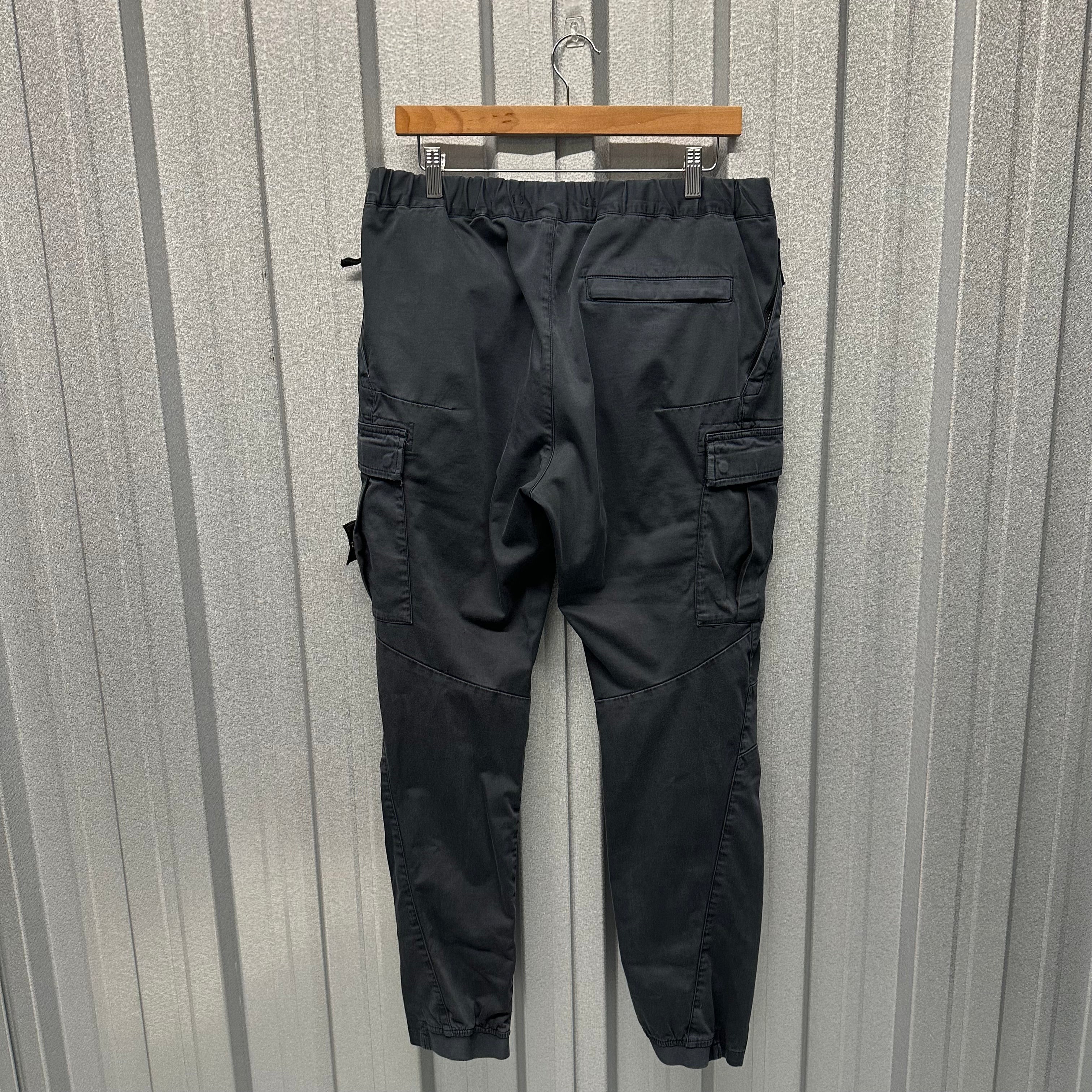 Stone Island Cargo Trousers with Cuffed Bottoms