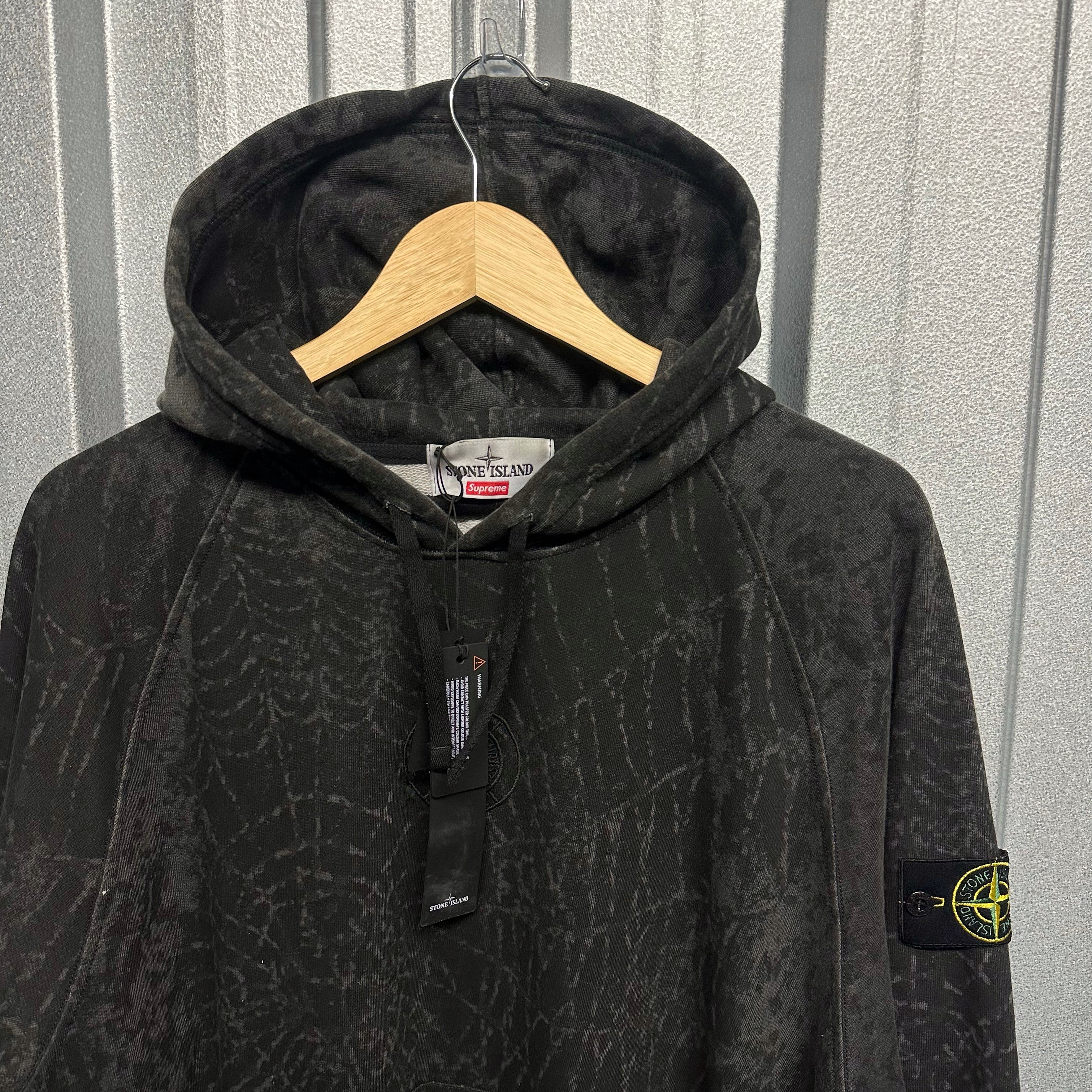 Stone Island x Supreme Pullover Spiderweb Hoodie - L
