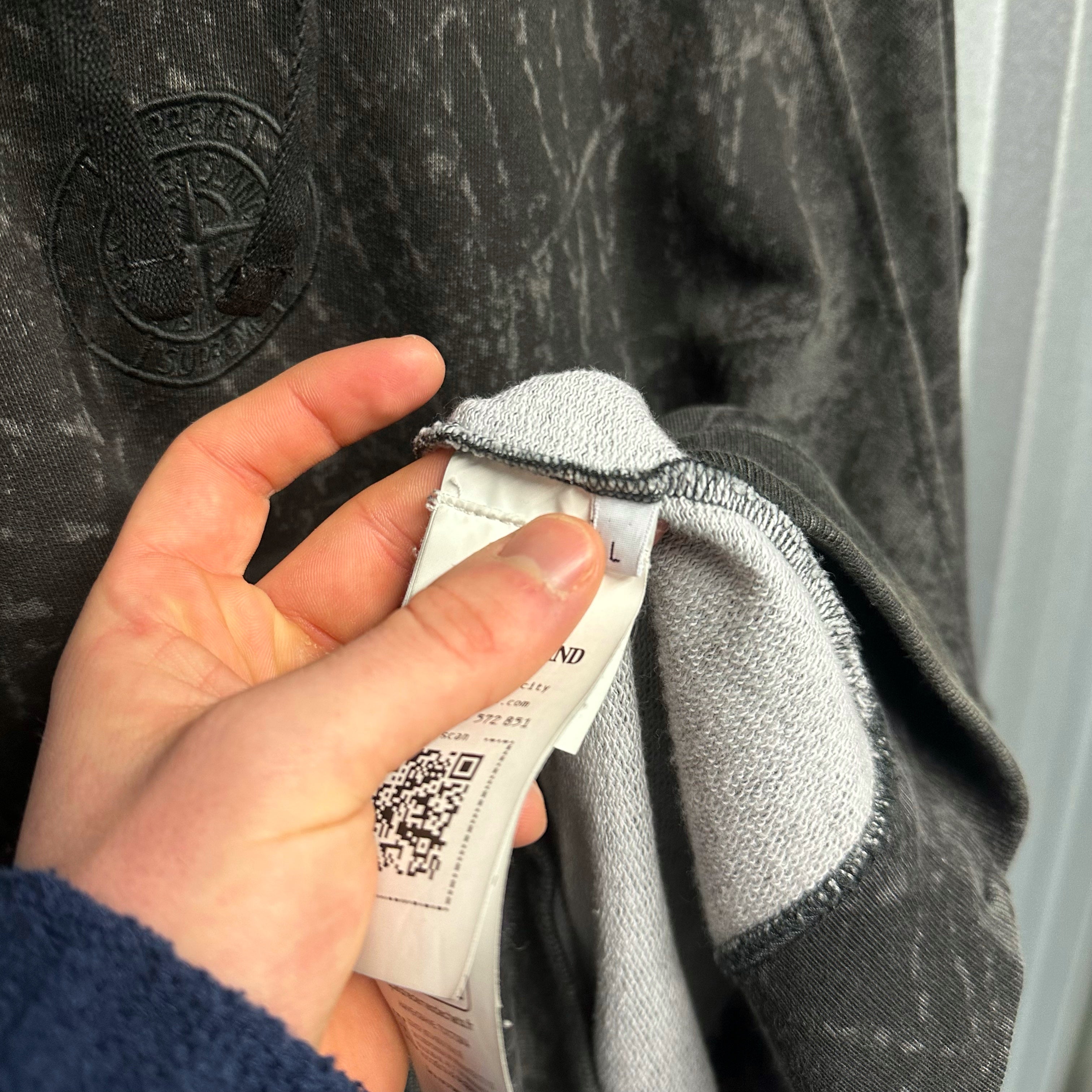 Stone Island x Supreme Pullover Spiderweb Hoodie - L