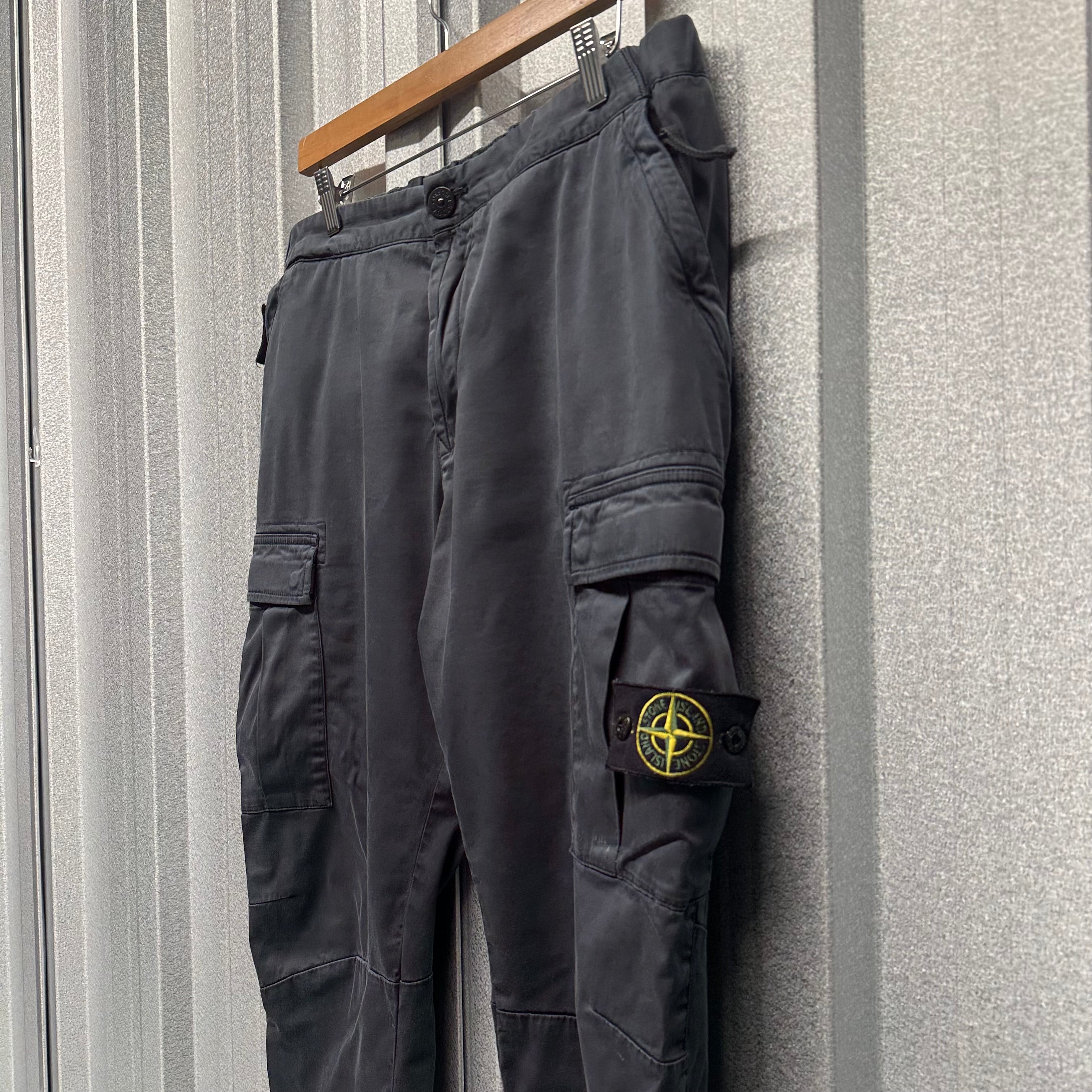 Stone Island Cargo Trousers with Cuffed Bottoms