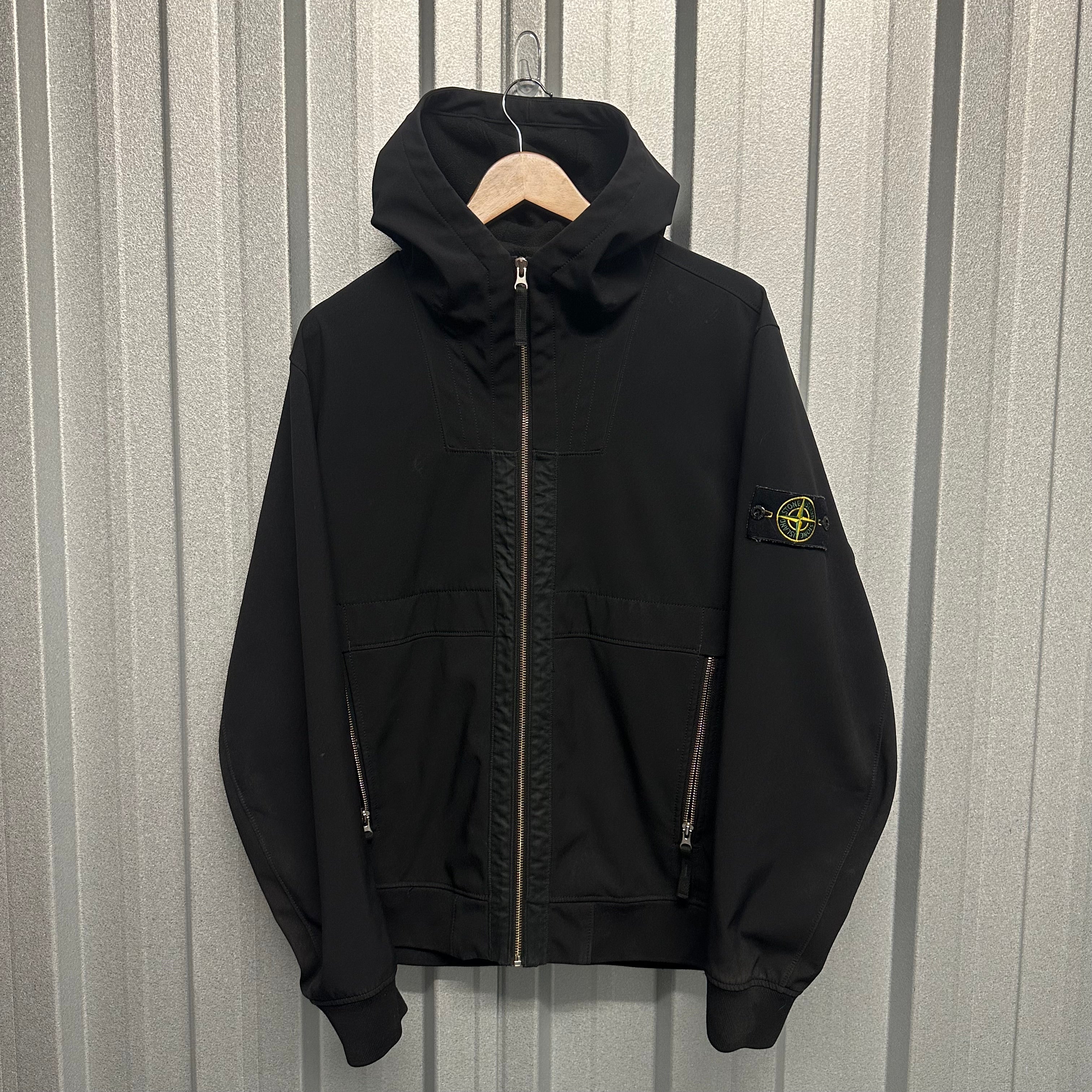 Stone Island Soft Shell Zip Up Jacket - L
