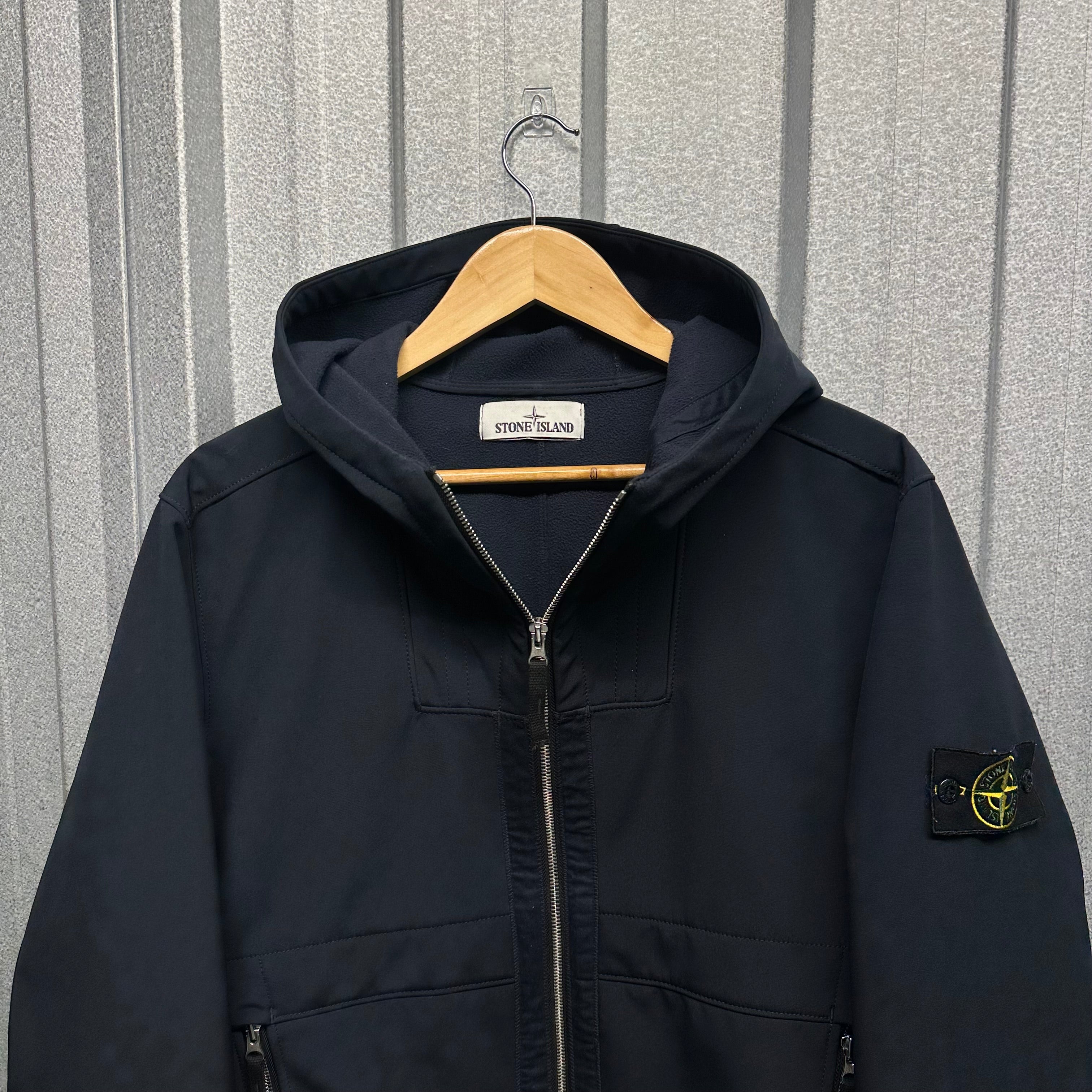 Stone Island Soft Shell Zip Up Jacket