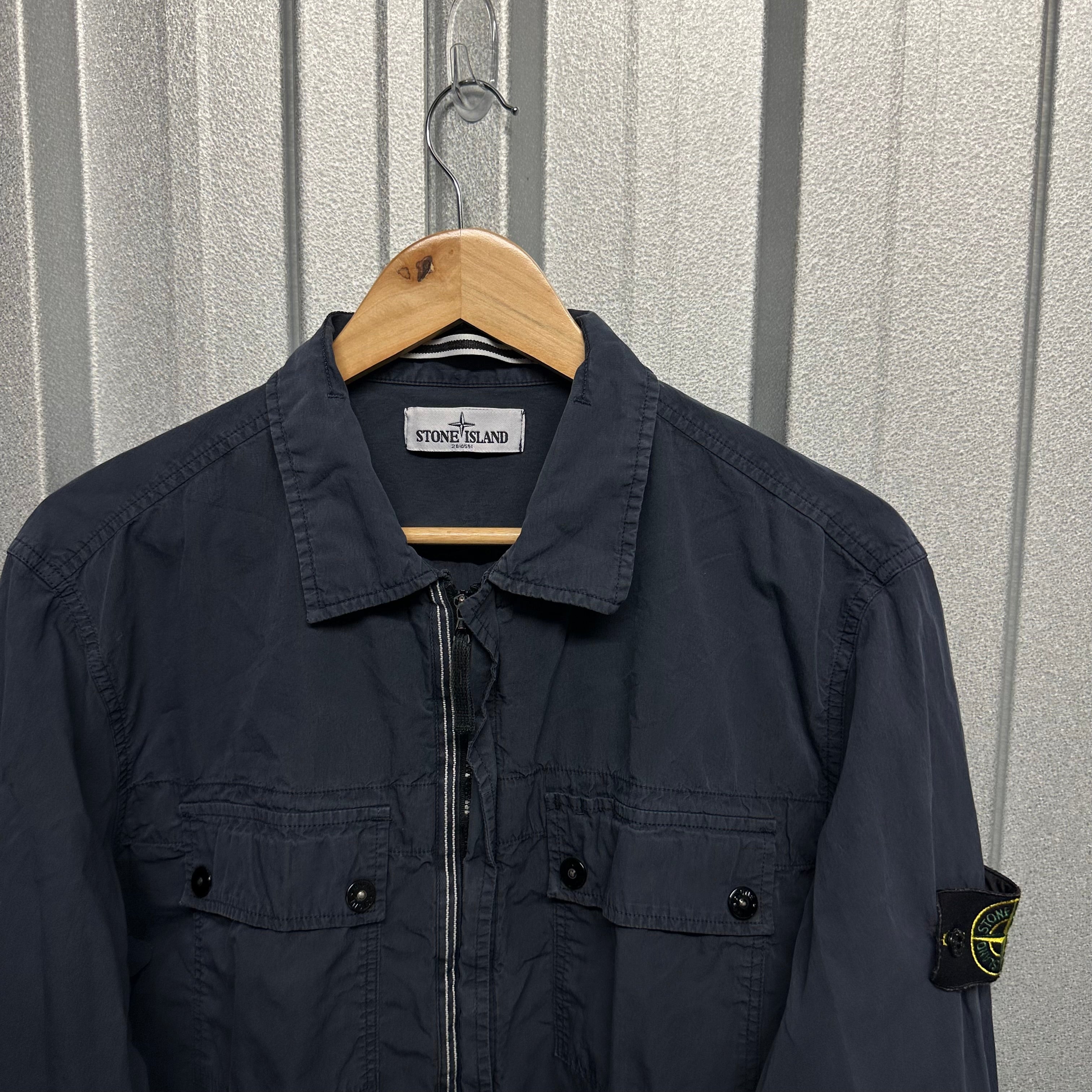 Stone Island Zip Up Double Pocket Overshirt - XXL