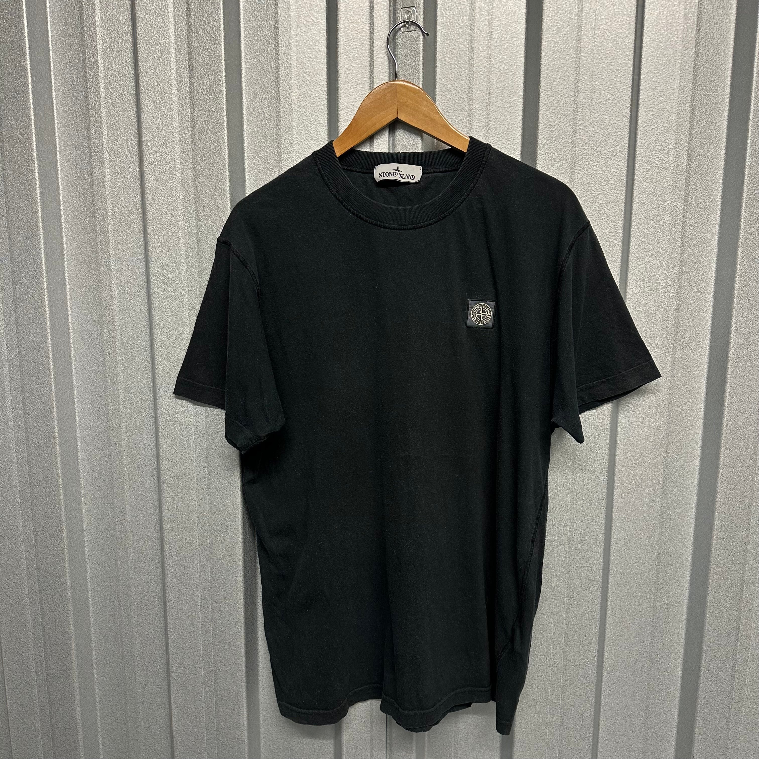 Stone Island Patch Logo Pullover Short Sleeved T Shirt