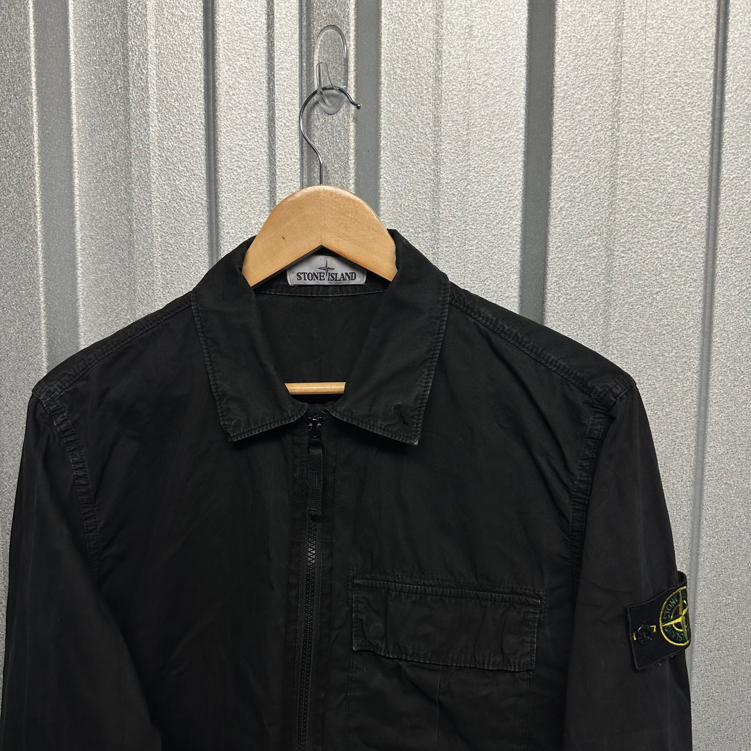 Stone Island Zip Up Overshirt Single Pocket - M