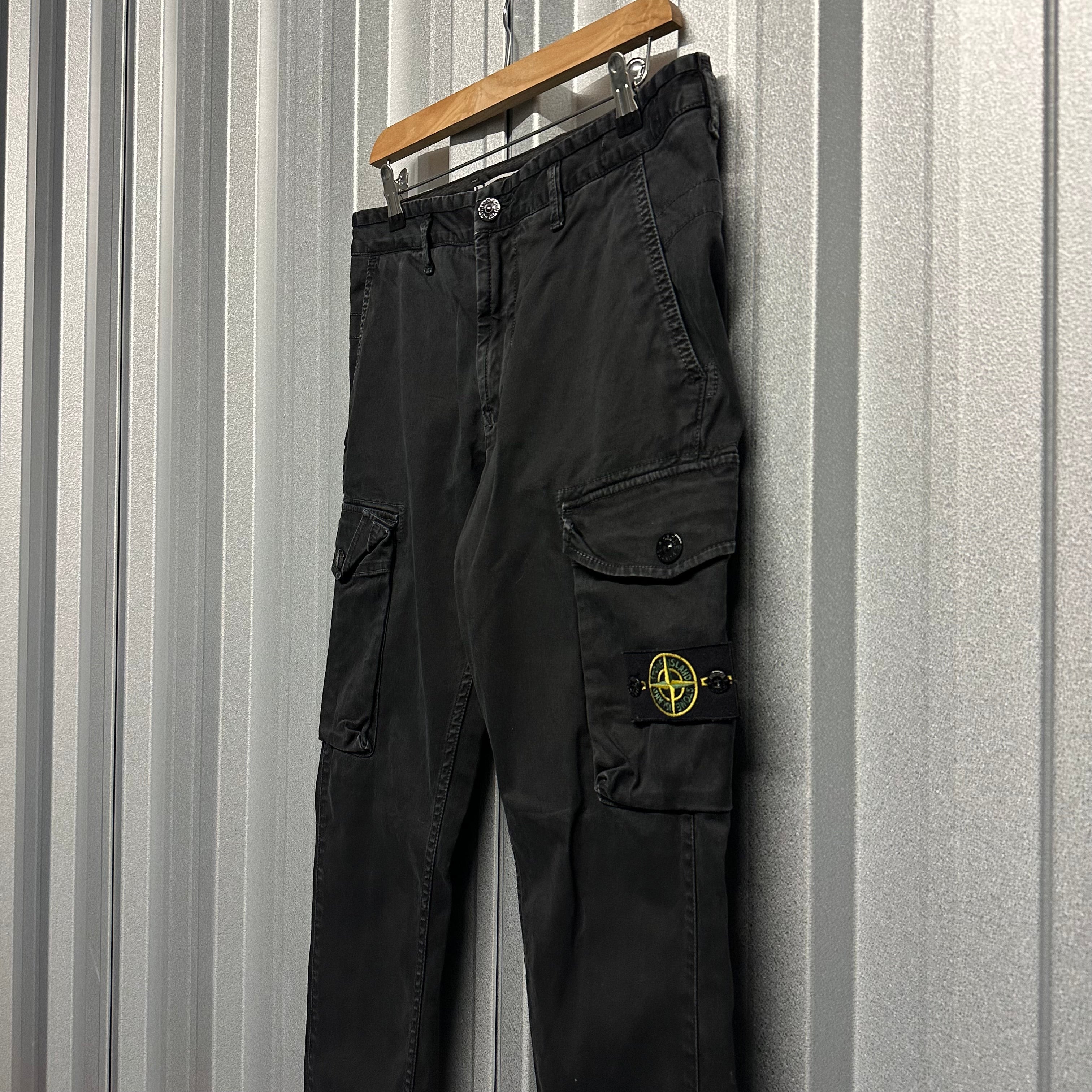 Stone Island Garment Dyed Slim Fit Cargo Trousers