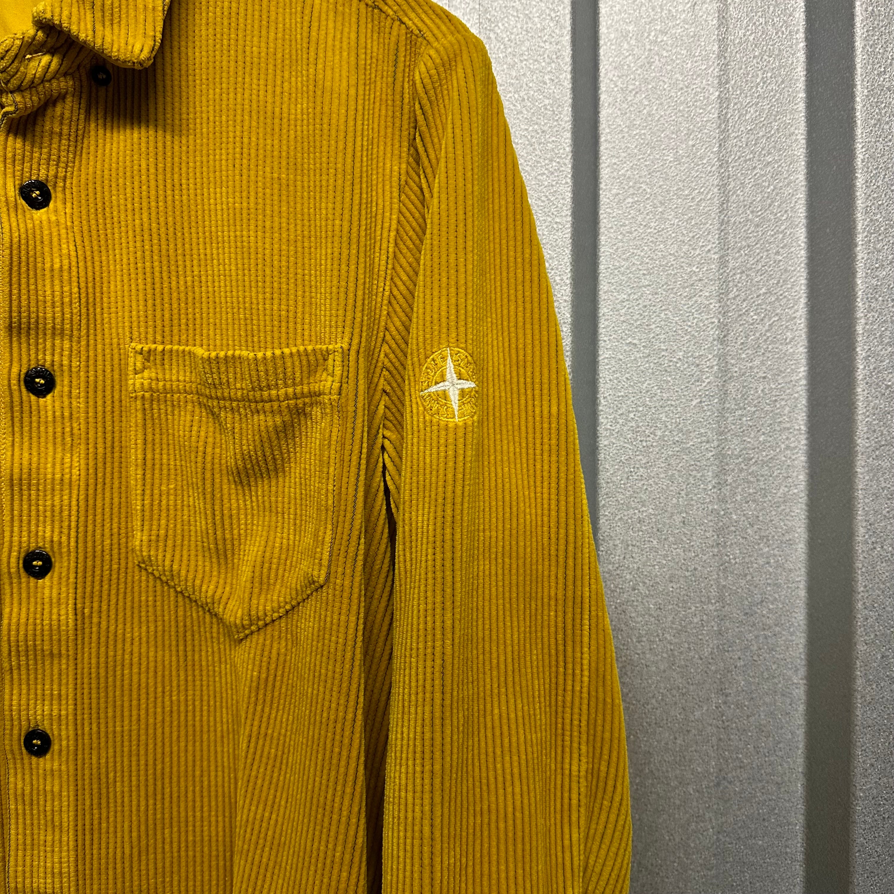 Stone Island Jumbo Corduroy Embroidered Compass Logo Shirt