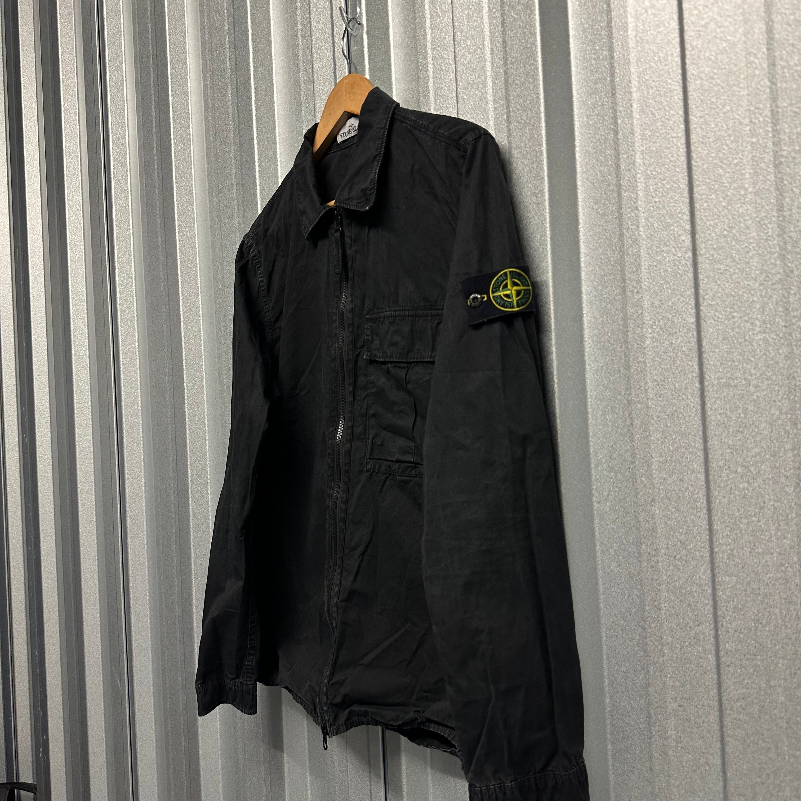 Stone Island Zip Up Overshirt Single Pocket - M