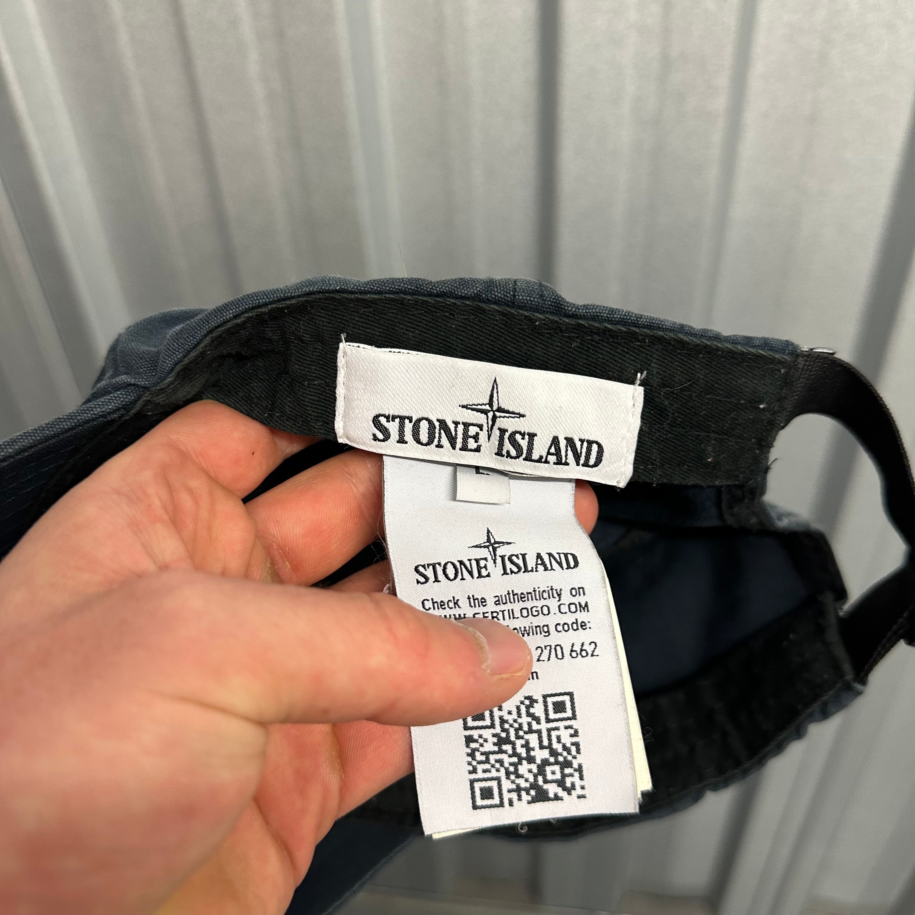 Stone Island Embroidered Logo Cap-L