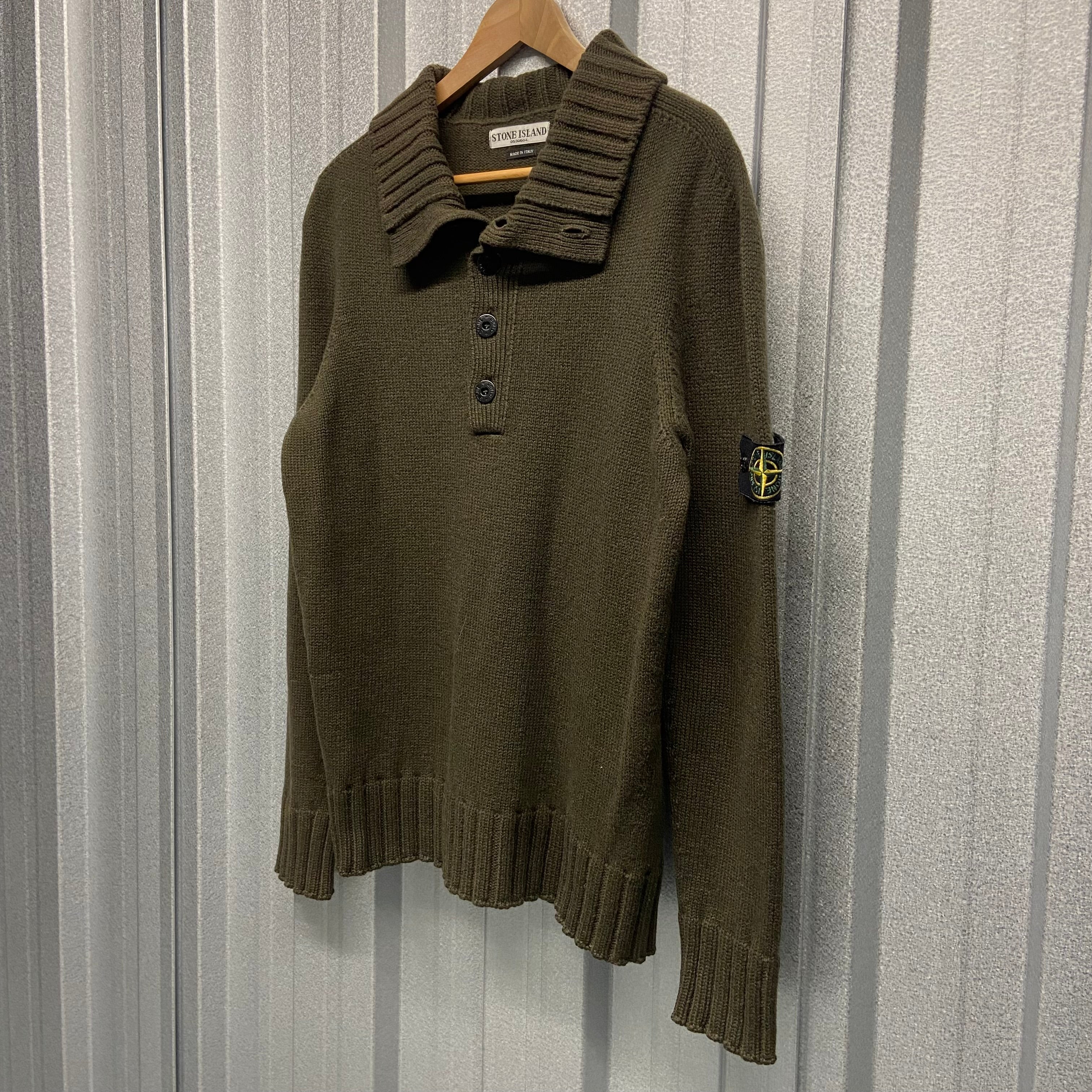 Stone Island Knitwear Pullover 1/4 Button Up Jumper