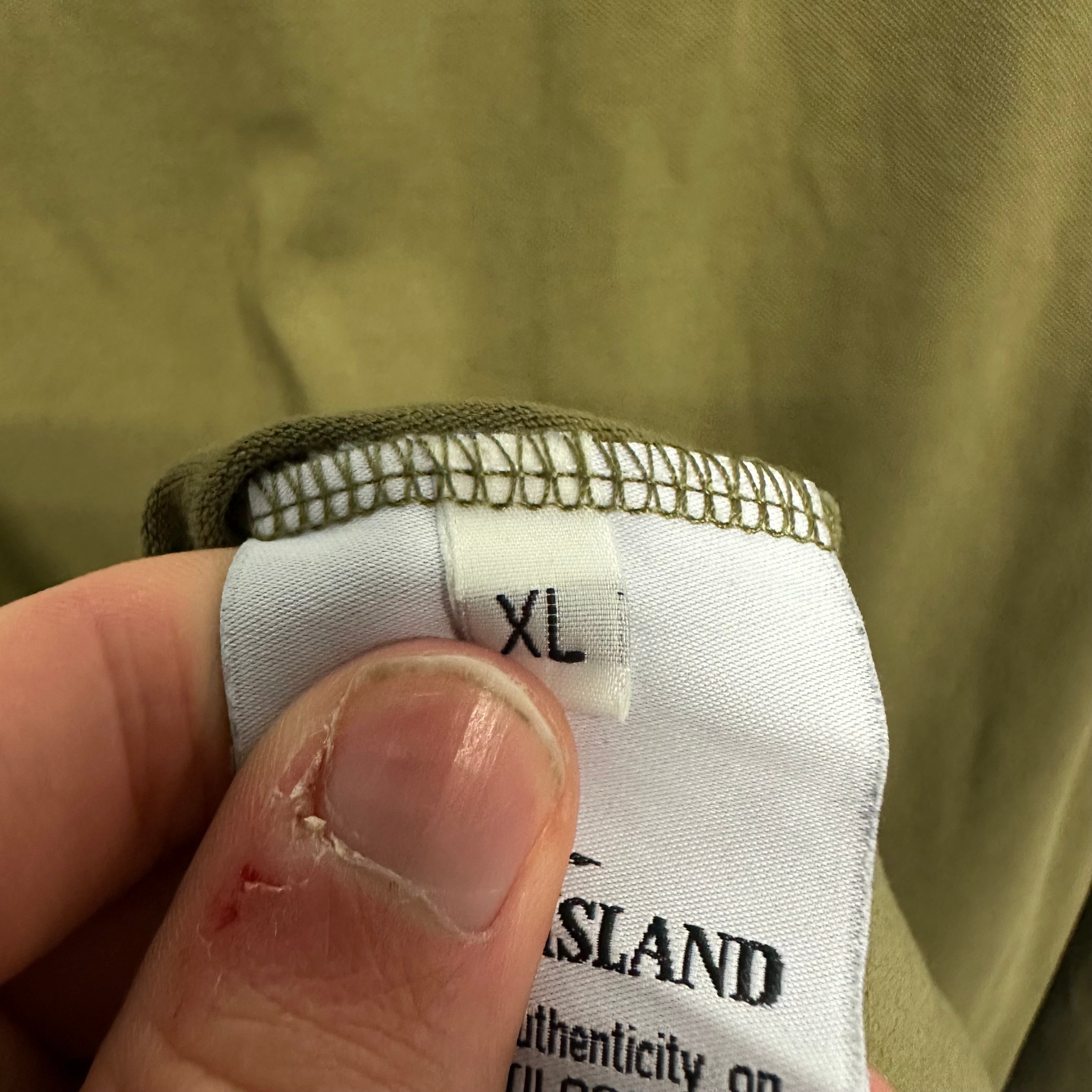 Stone Island Pullover Patch Logo Long Sleeve Polo-Shirt-XL