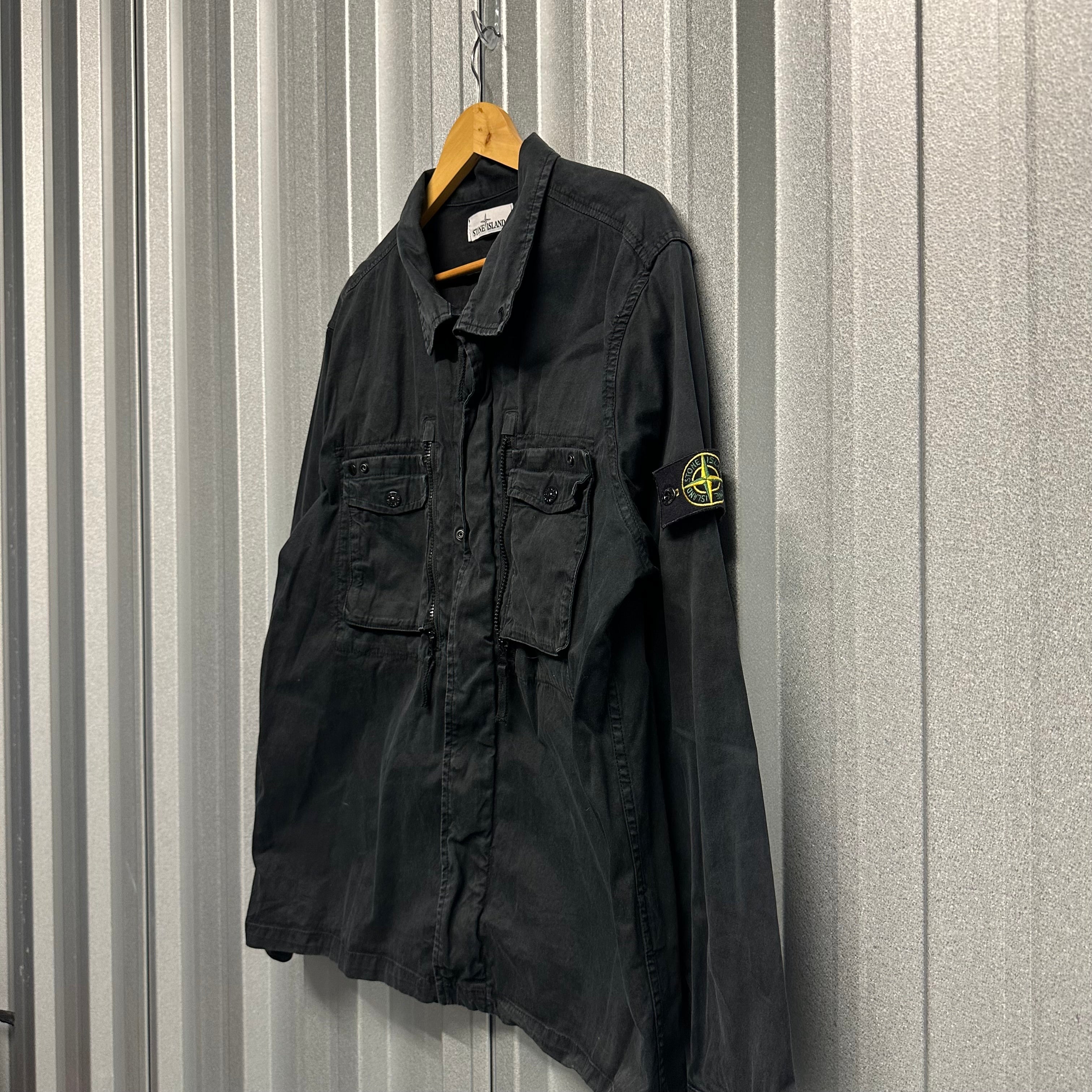Stone Island MultiPocket Zip Up Overshirt - XXL