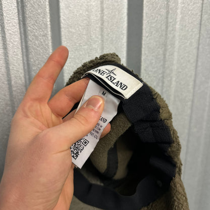 Stone Island Patch Logo Teddy Fleece Cap