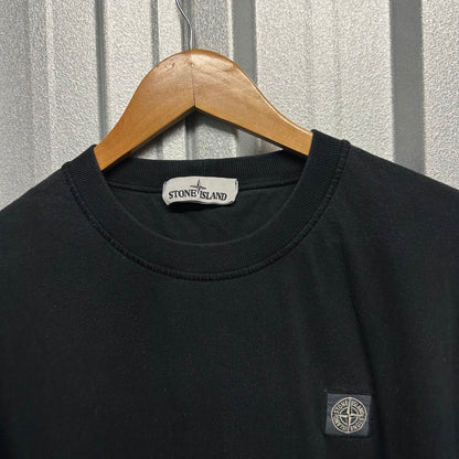 Stone Island Patch Logo Pullover Short Sleeved T Shirt