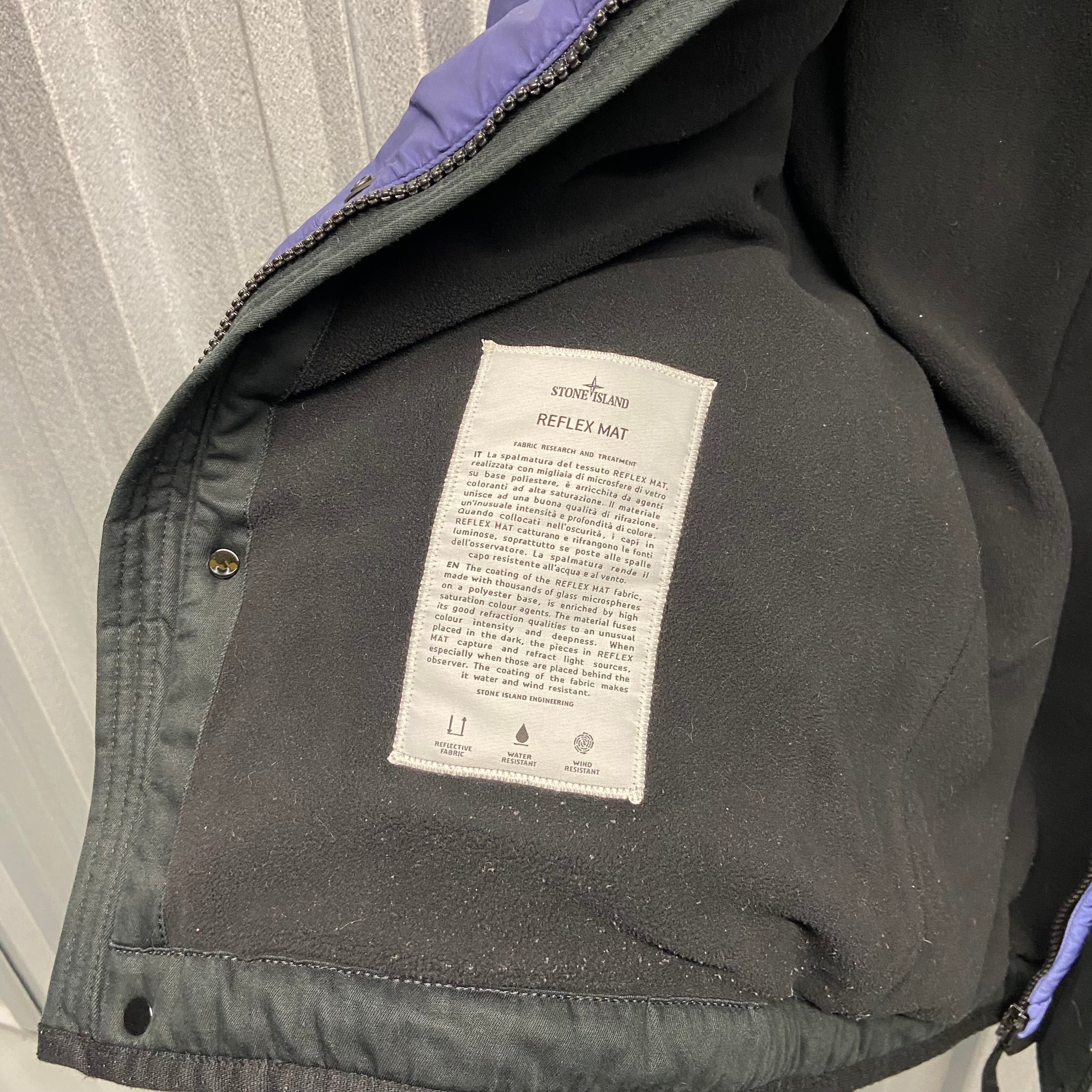 Stone Island Reflex May Zip Up Reflective Jacket