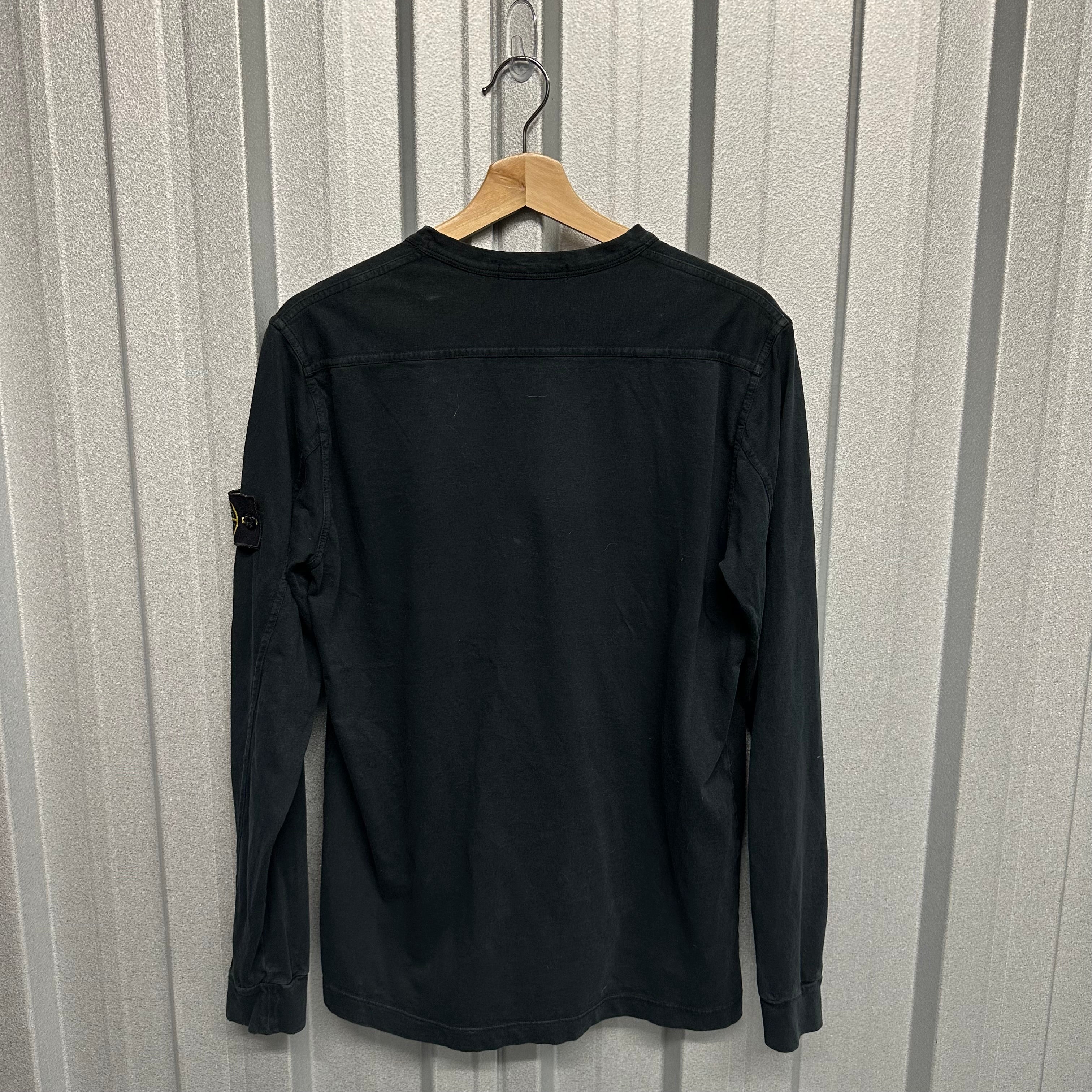 Stone Island Single Pocket Long Sleeve T-Shirt-S