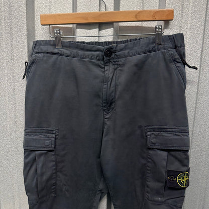 Stone Island Cargo Trousers with Cuffed Bottoms