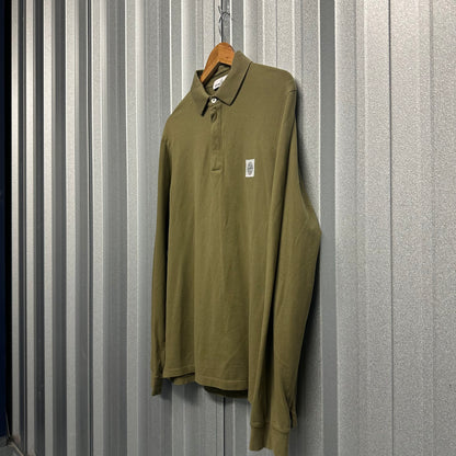 Stone Island Pullover Patch Logo Long Sleeve Polo-Shirt-XL