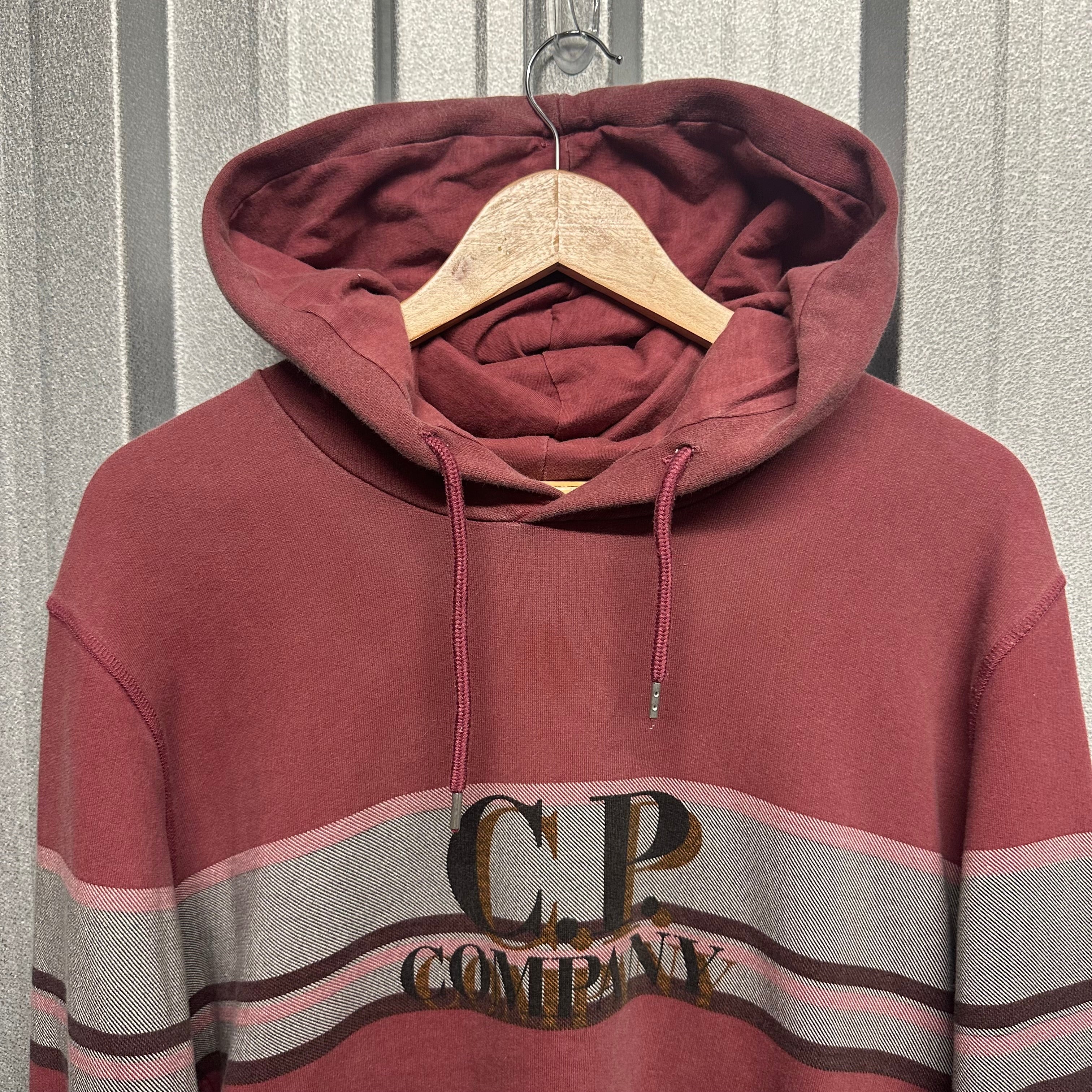 CP Company Spell Out Logo Pullover Hoodie - M