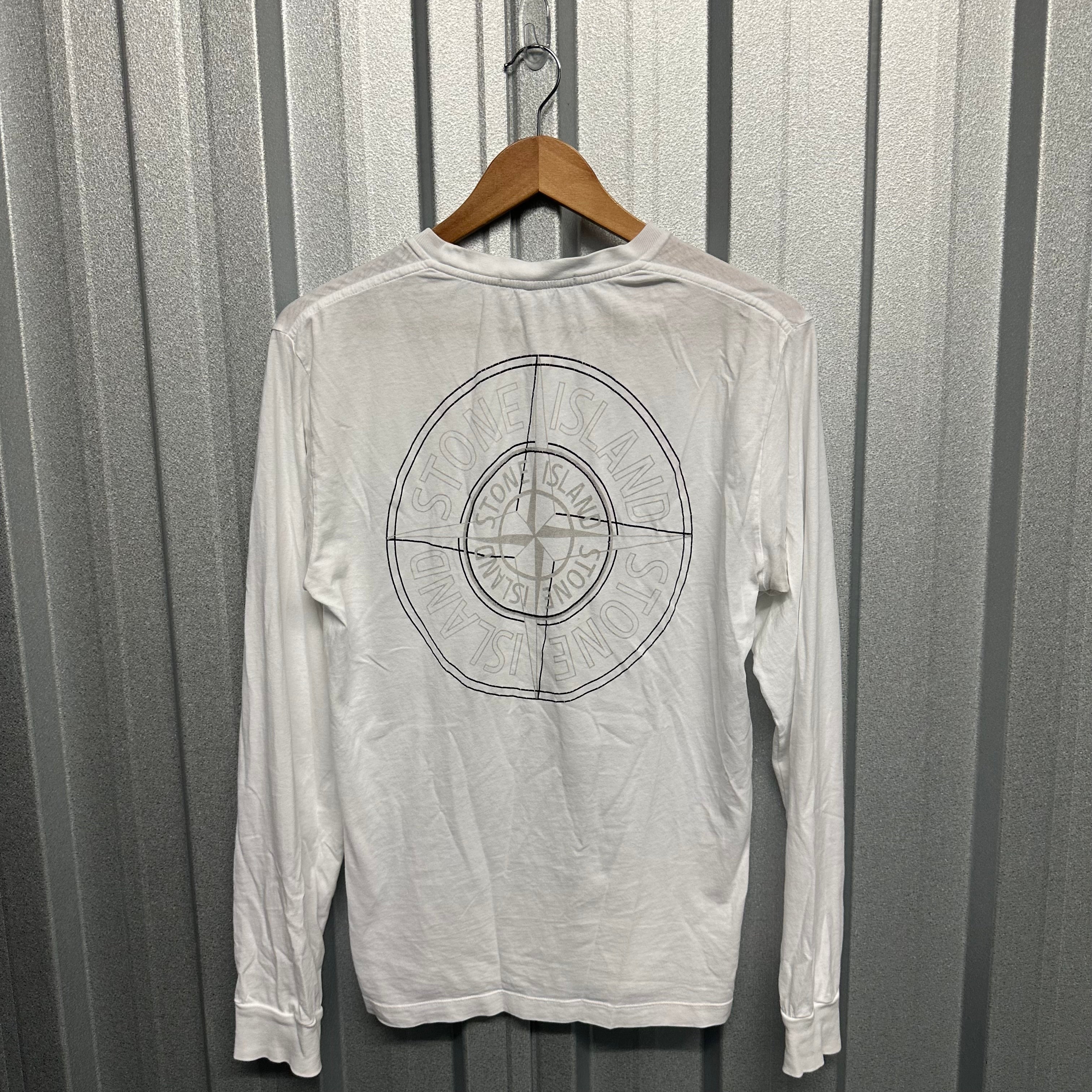 Stone Island Long Sleeve T-Shirt with Back Compass-S