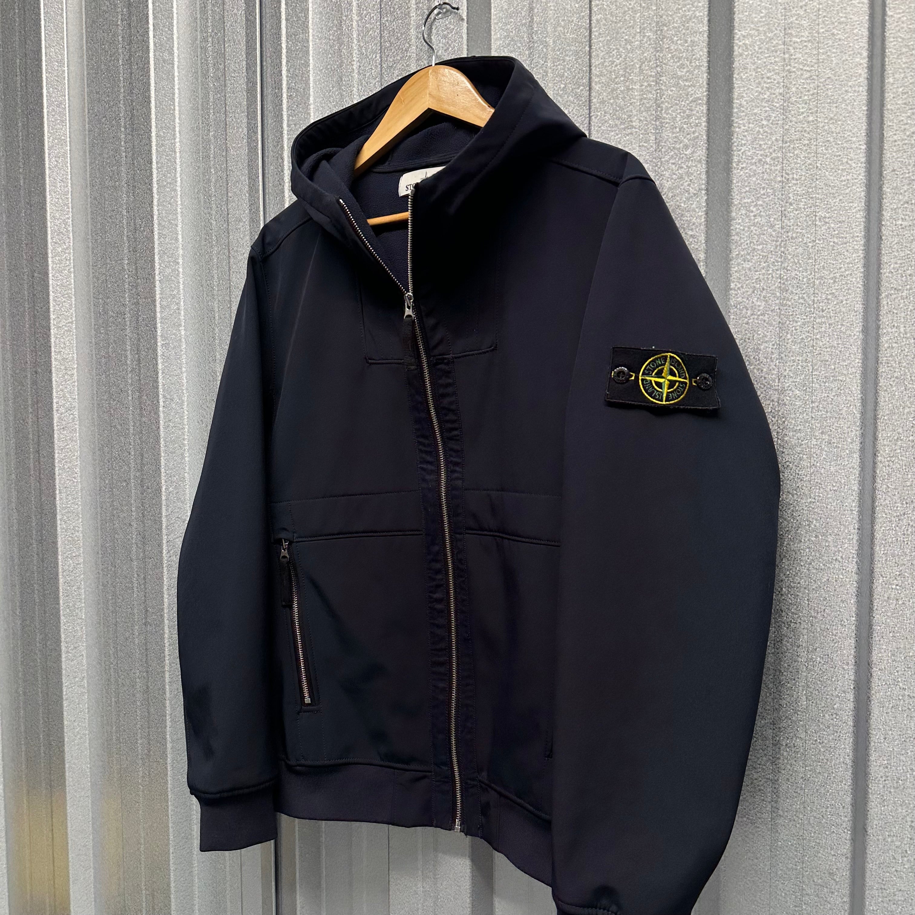 Stone Island Soft Shell Zip Up Jacket