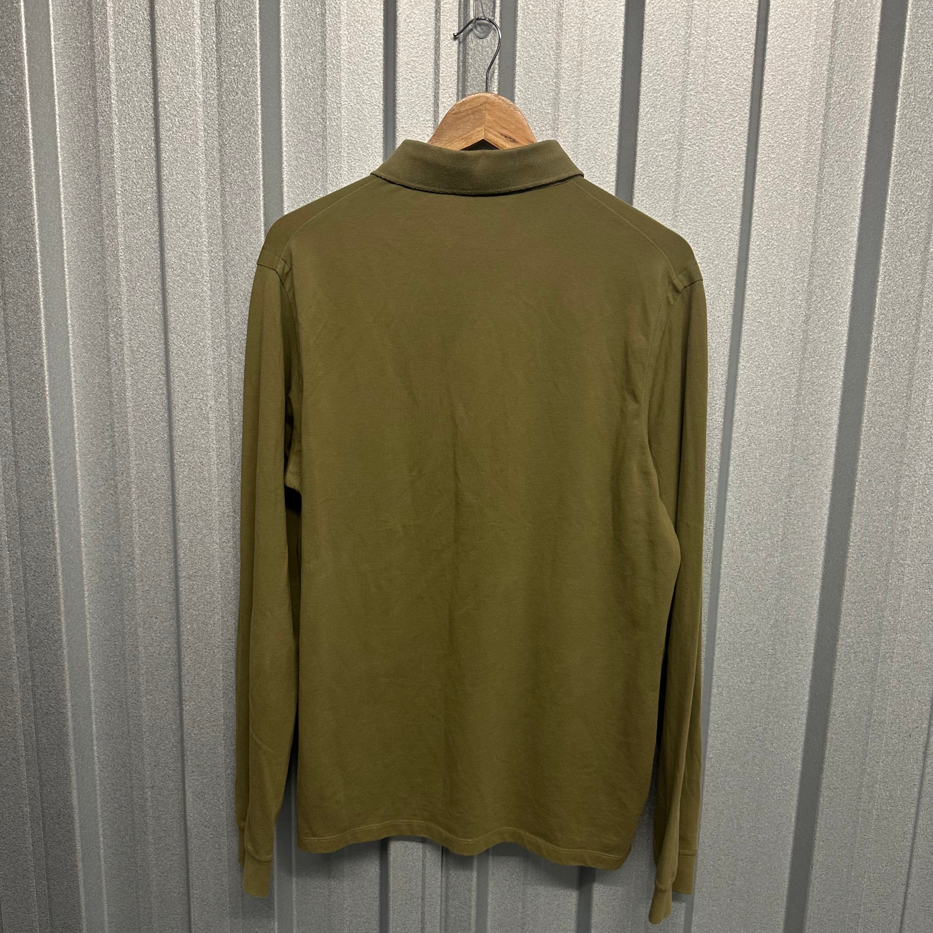 Stone Island Pullover Patch Logo Long Sleeve Polo-Shirt-XL
