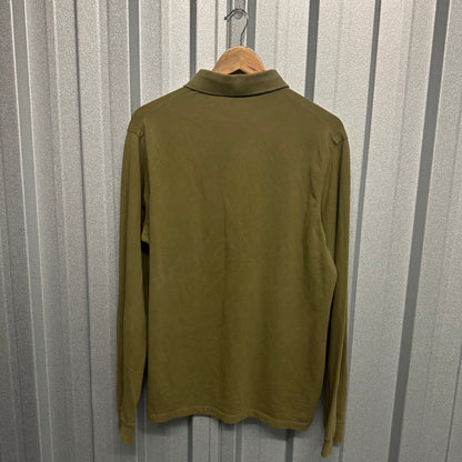 Stone Island Pullover Patch Logo Long Sleeve Polo-Shirt-XL