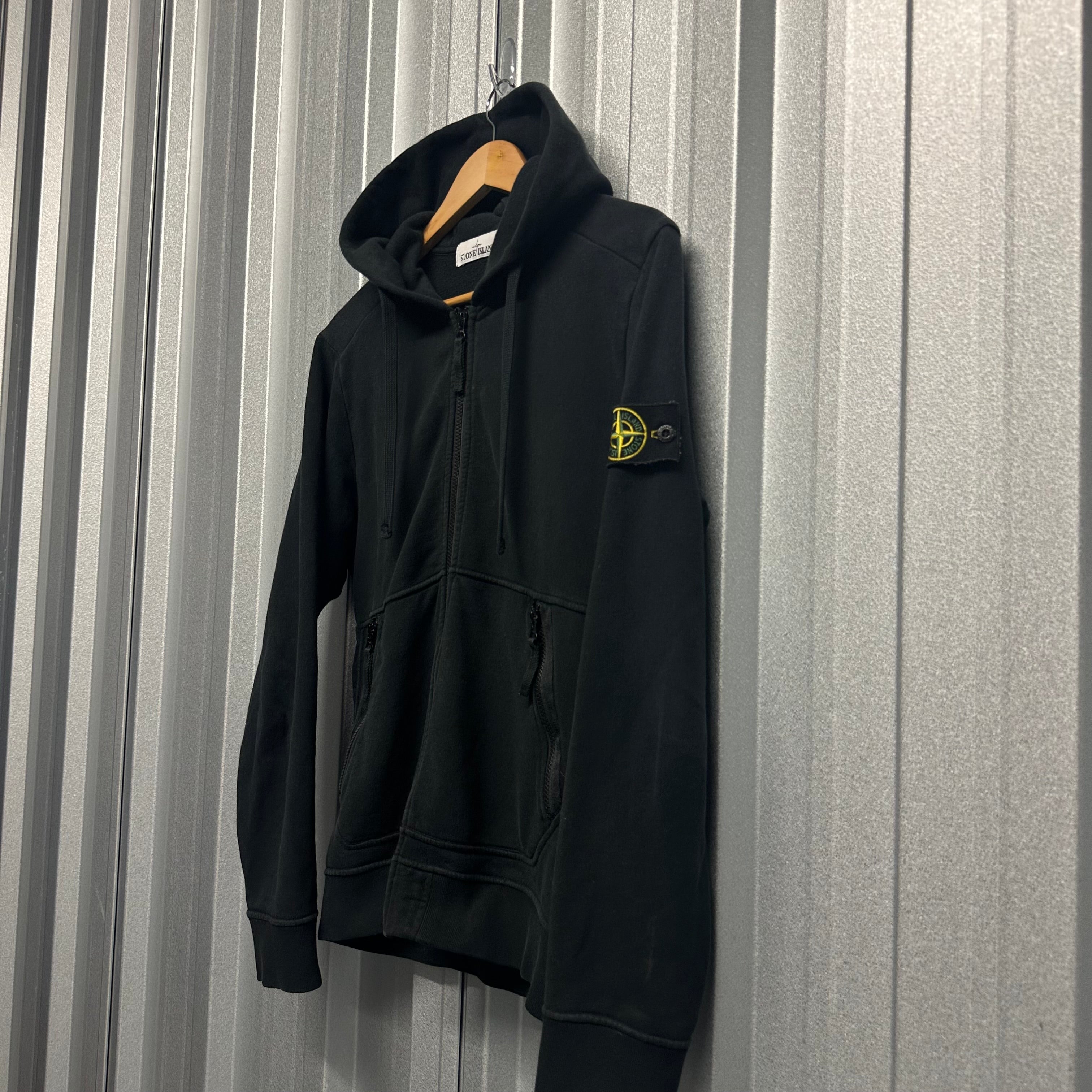 Stone Island Zip Up Hoodie - M