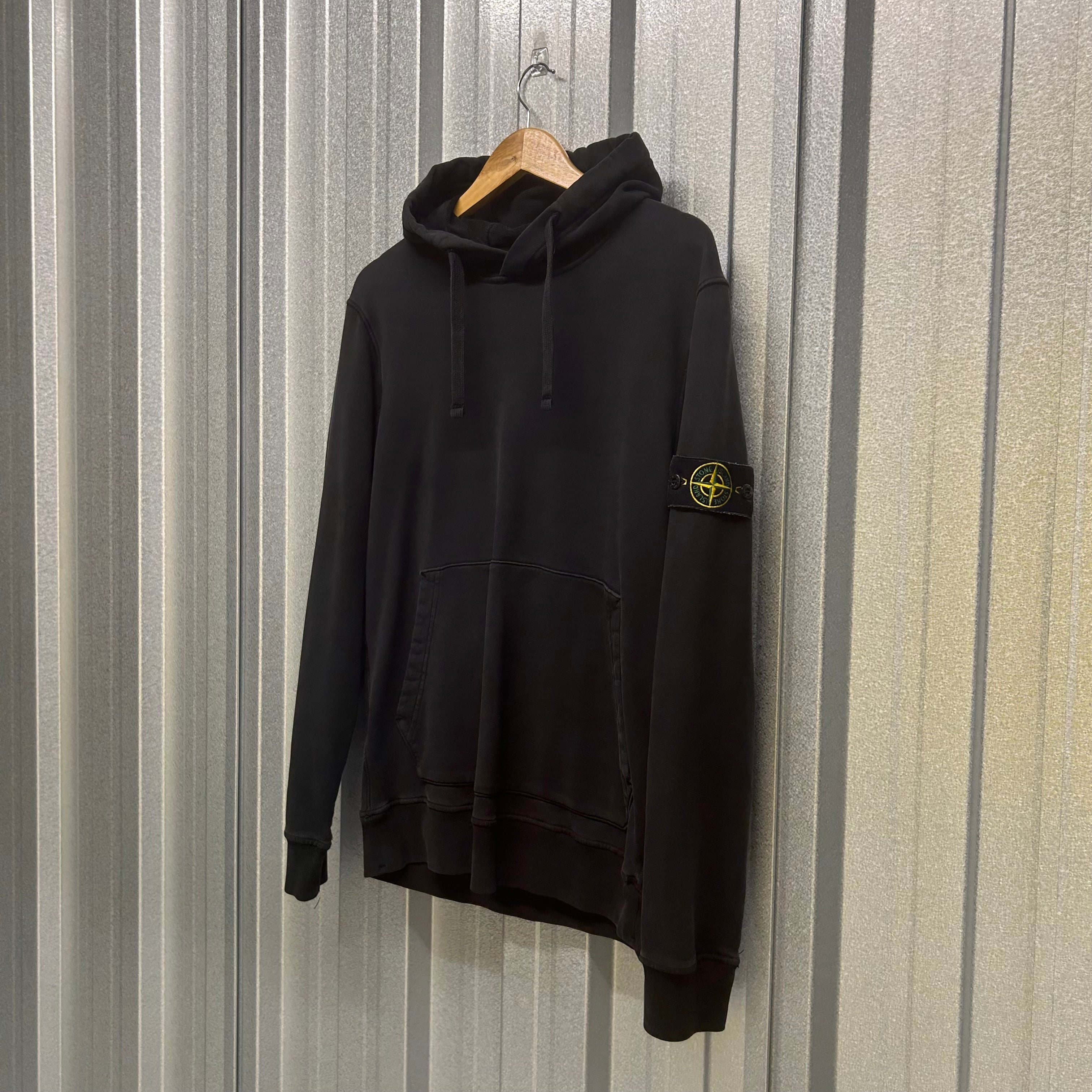 Stone Island Pullover Cotton Hoodie with Drawstrings