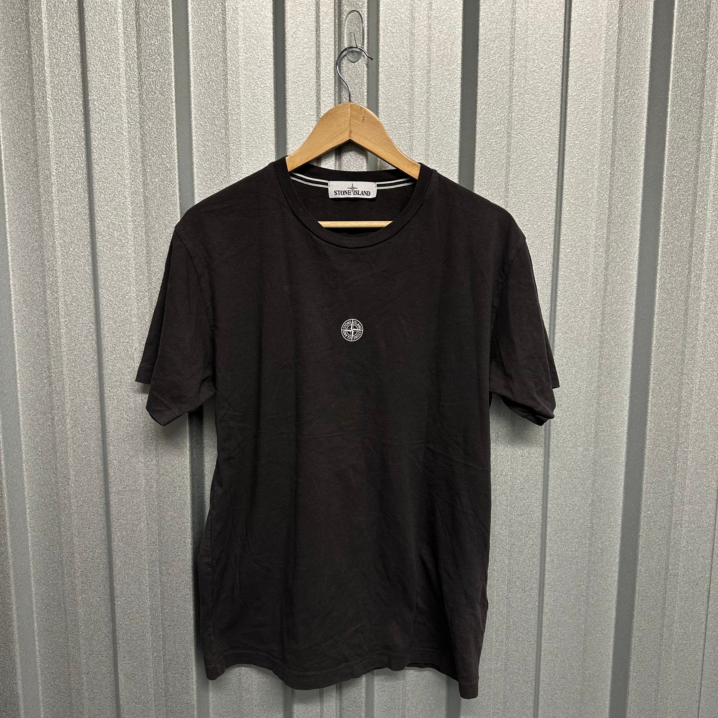 Stone Island Spell Out Compass Short Sleeved T Shirt - M
