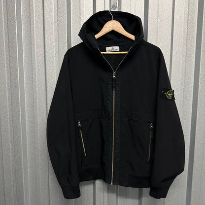 Stone Island Zip Up Soft Shell R Jacket - L