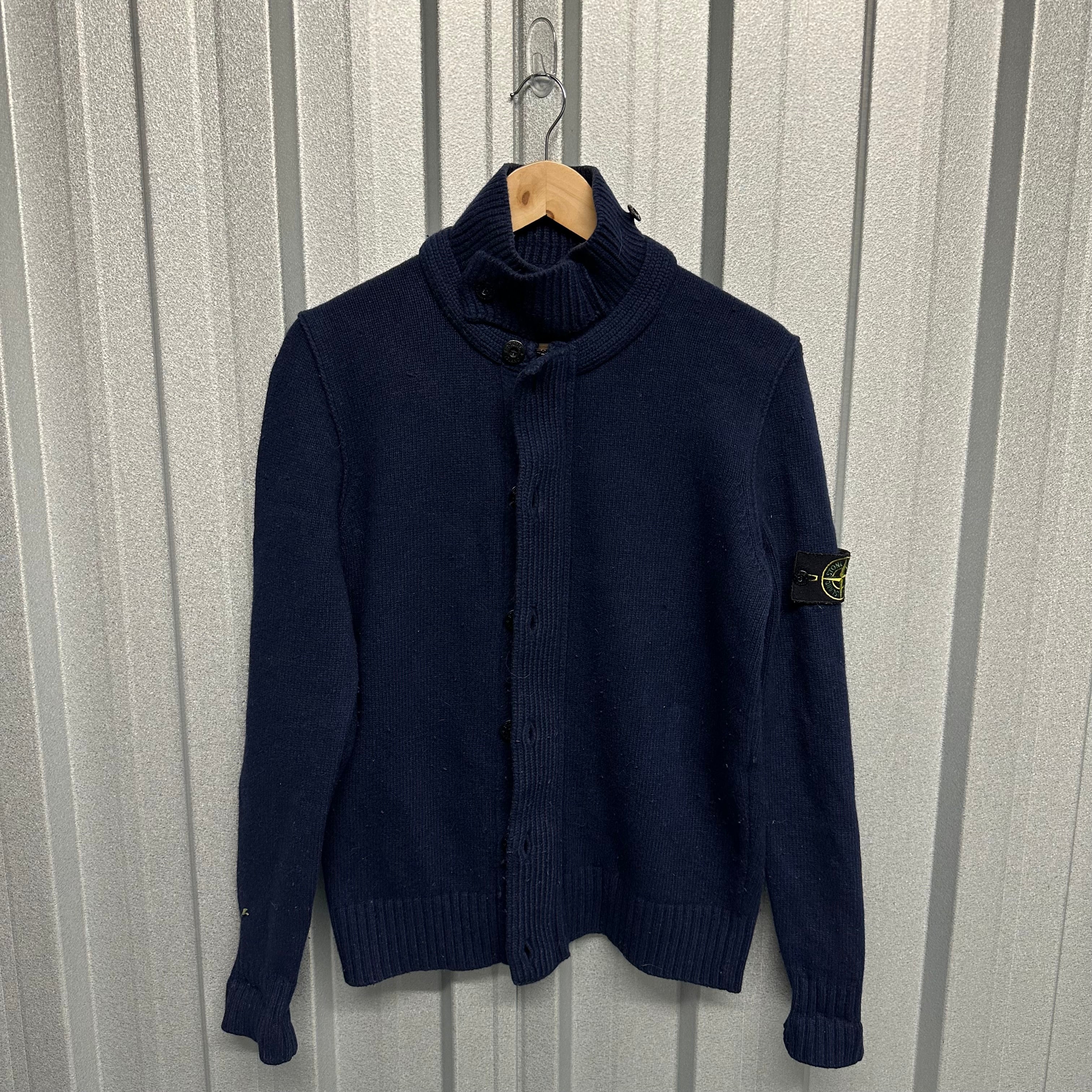 Stone Island Knit Zip Up Jumper-L