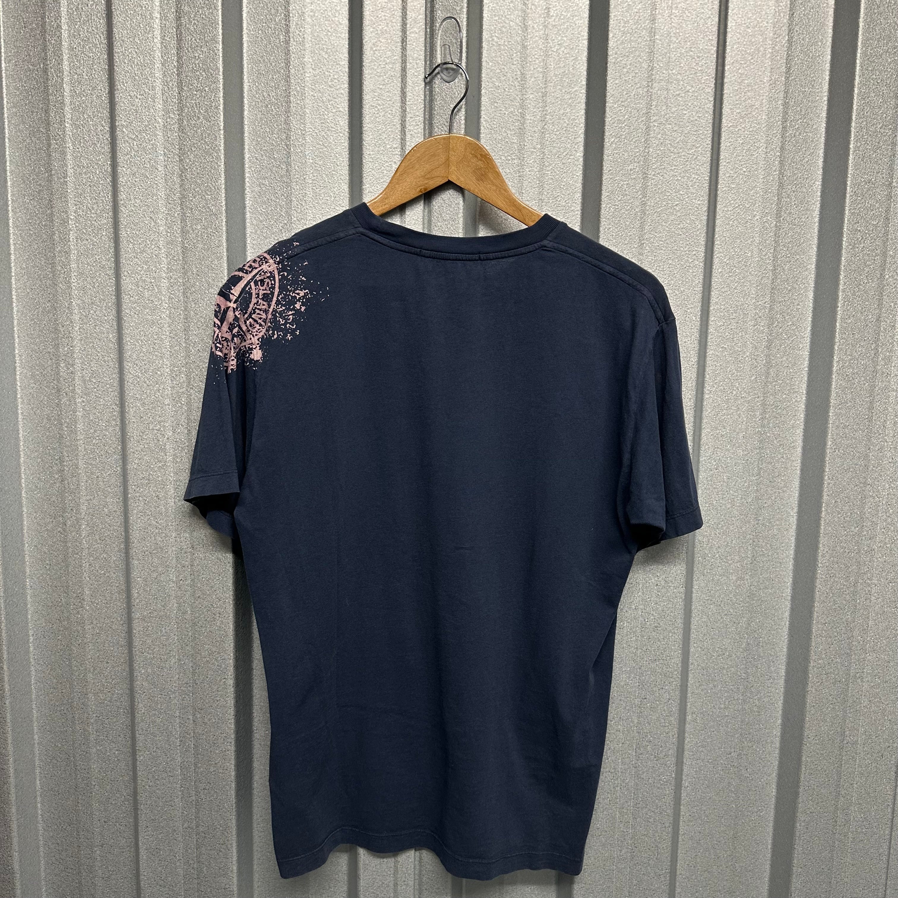 Stone Island Shoulder Graphic Short Sleeved T Shirt - M