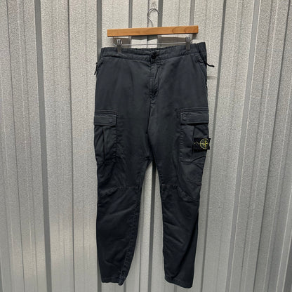 Stone Island Cargo Trousers with Cuffed Bottoms