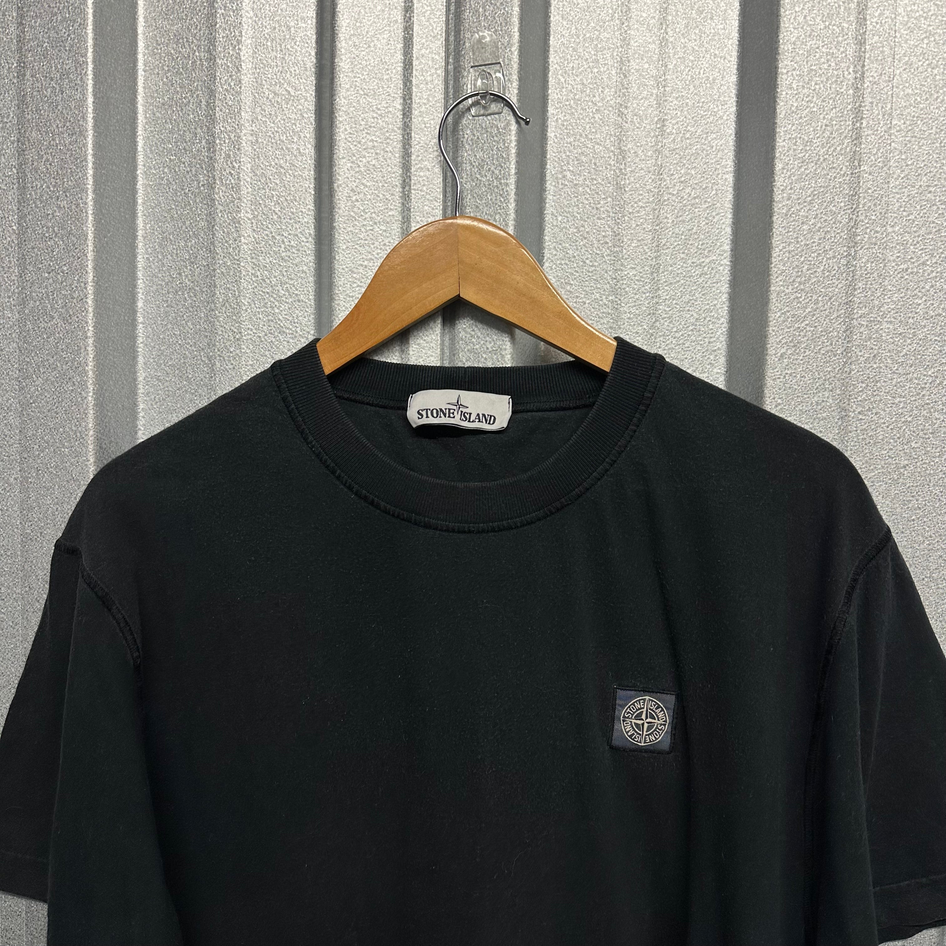 Stone Island Patch Logo Pullover Short Sleeved T Shirt