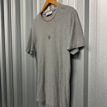 Stone Island Compass Logo Spell Out Short Sleeved T Shirt