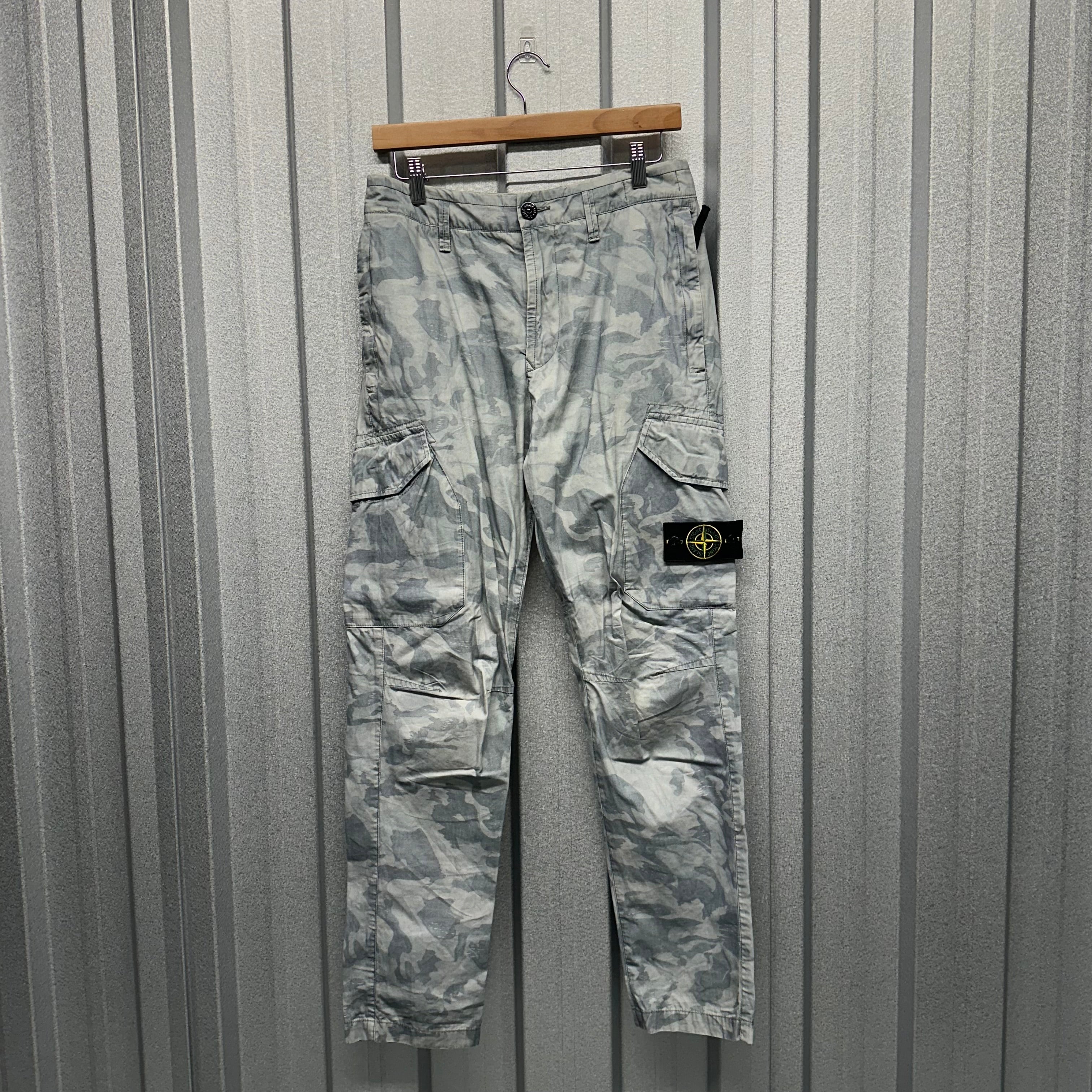 Stone Island Camo Cargo Trousers