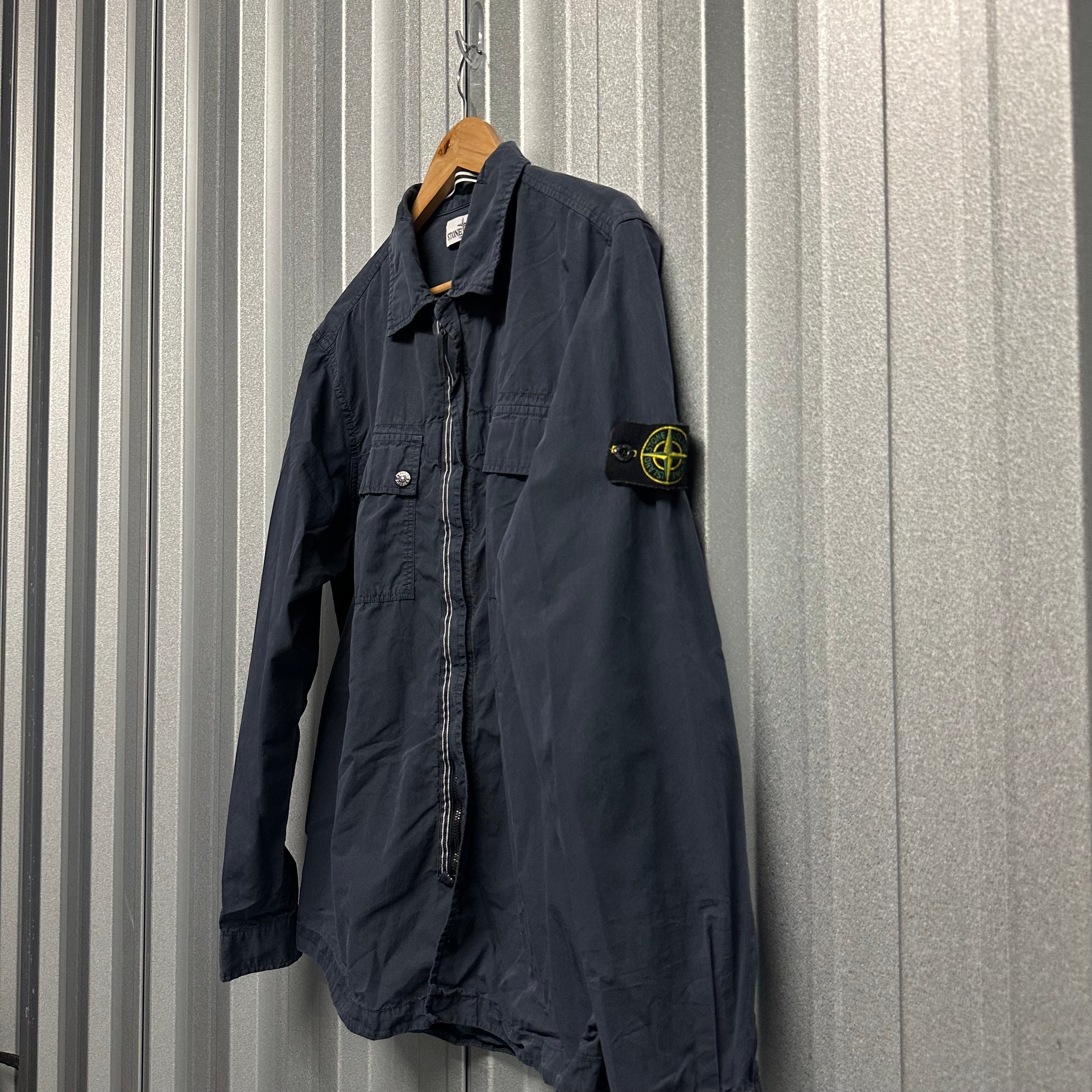 Stone Island Zip Up Double Pocket Overshirt - XXL