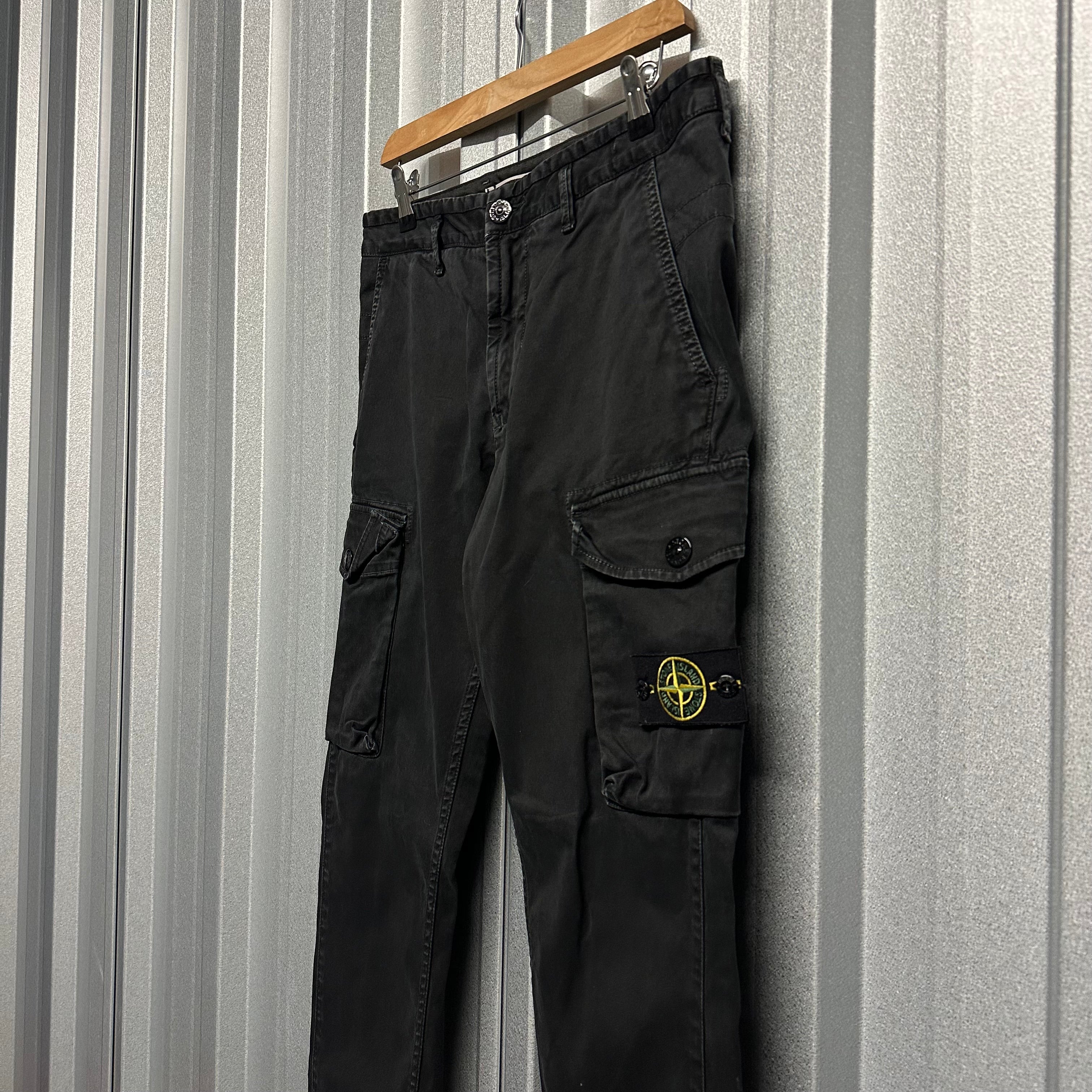 Stone Island Garment Dyed Slim Fit Cargo Trousers