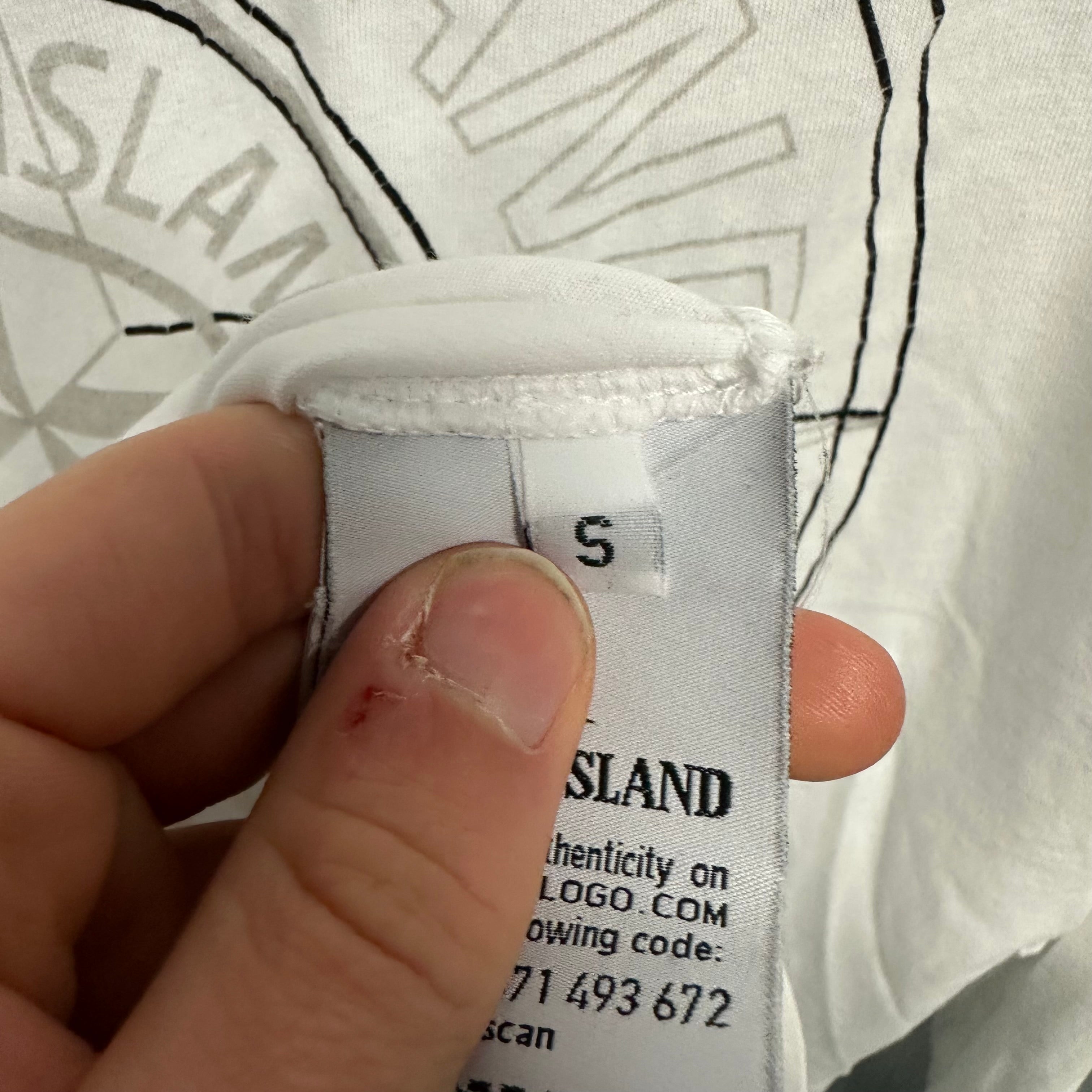Stone Island Long Sleeve T-Shirt with Back Compass-S
