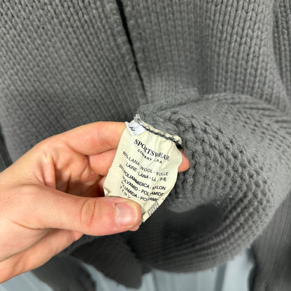 Stone Island Zip Up Knit Hoodie - M