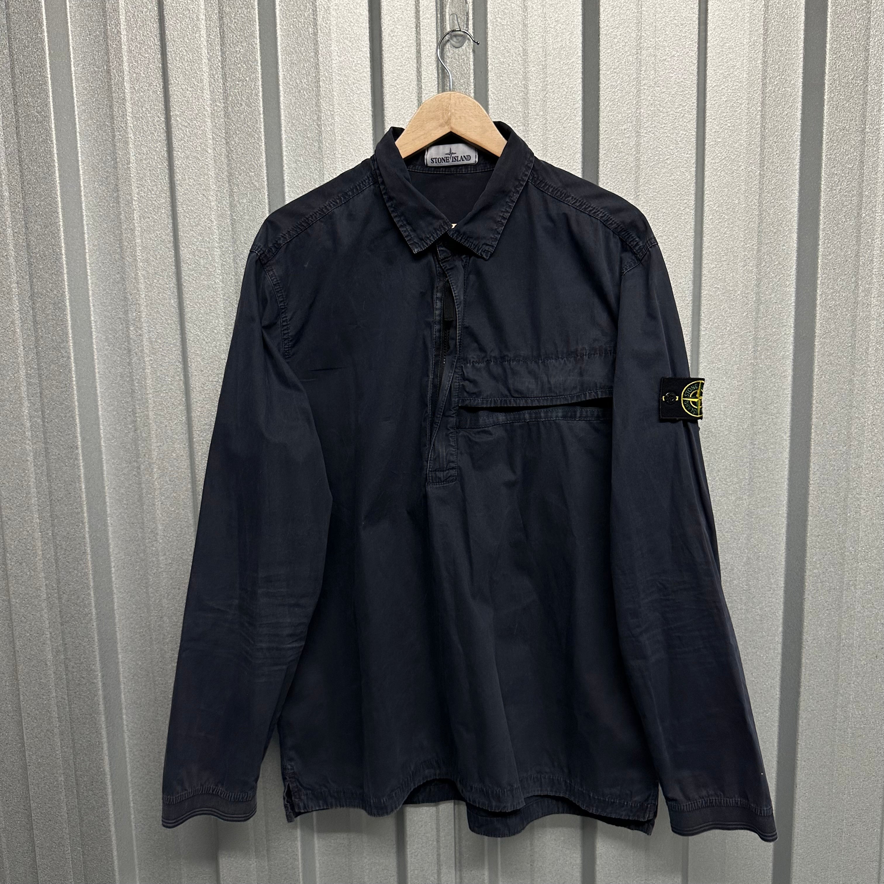 Stone Island 1/4 Zip Pullover Overshirt - XXL
