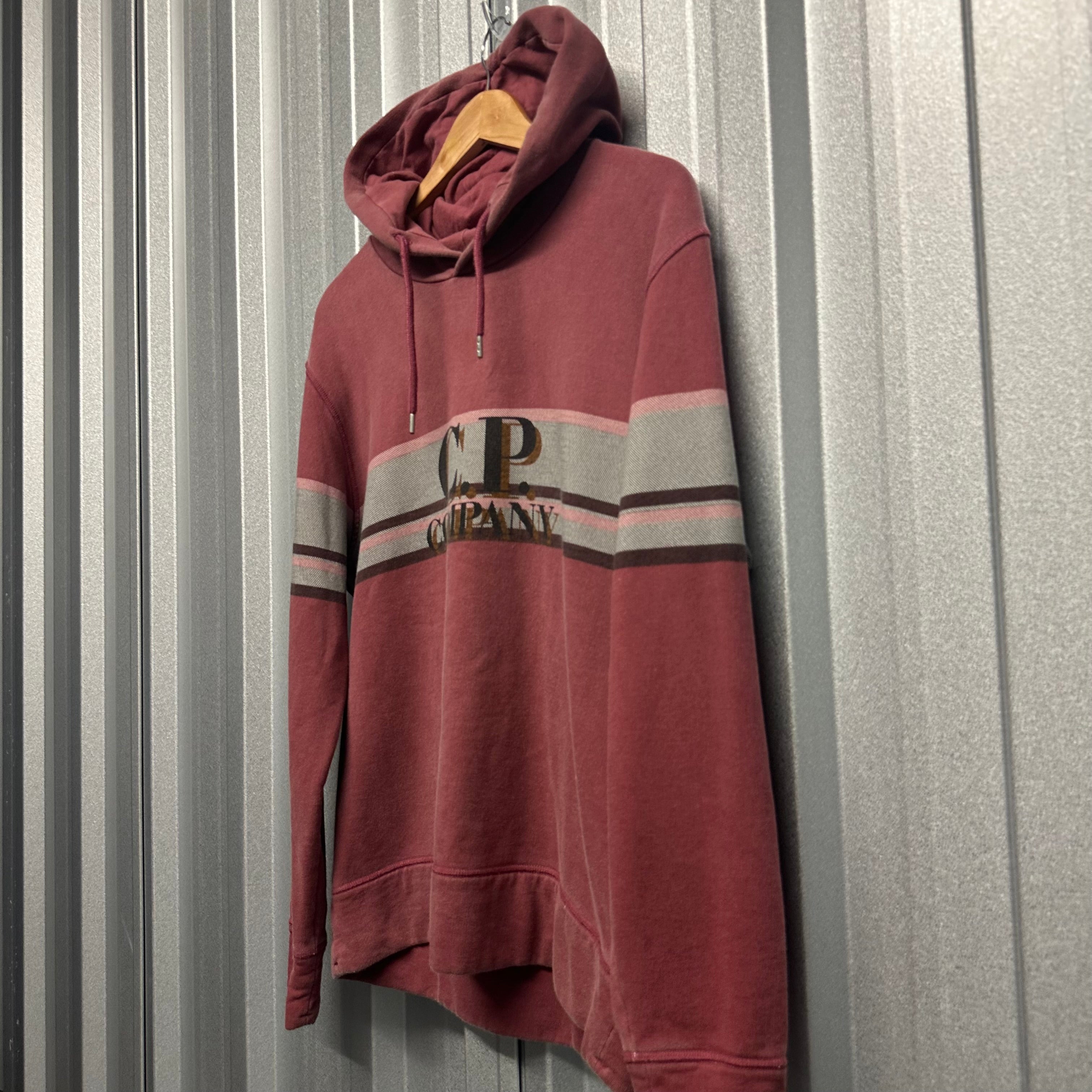 CP Company Spell Out Logo Pullover Hoodie - M