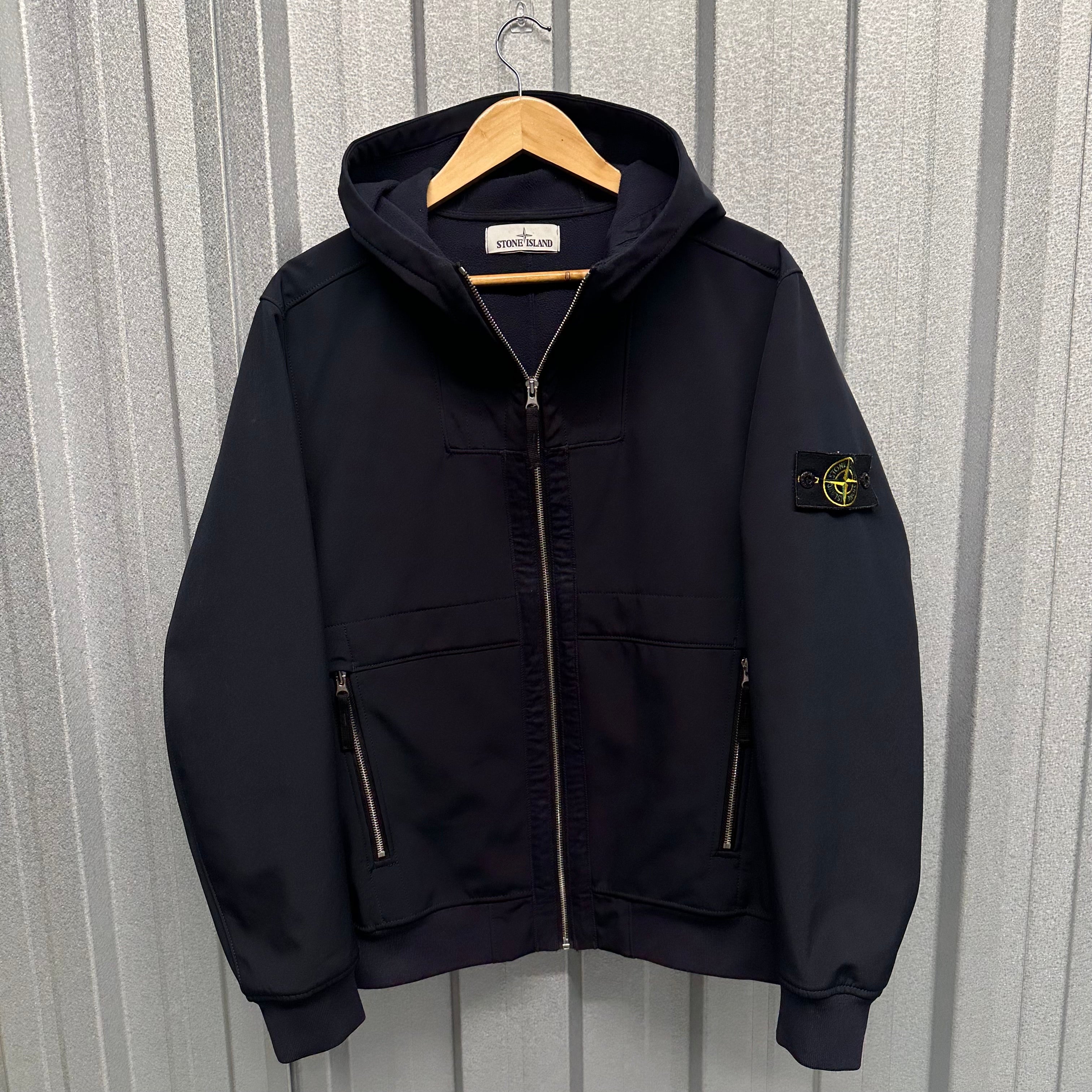 Stone Island Soft Shell Zip Up Jacket